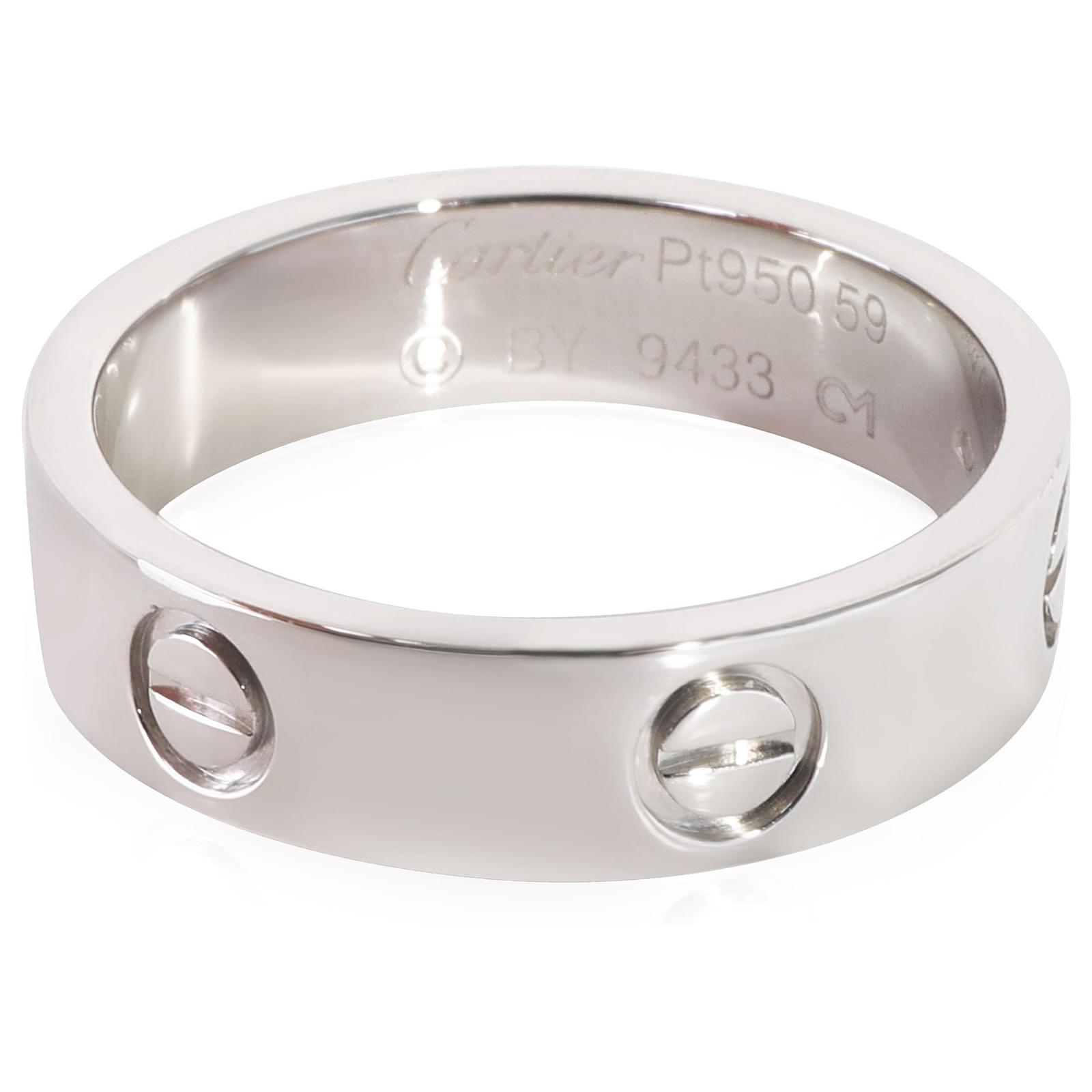 Cartier love on sale ring platinum price