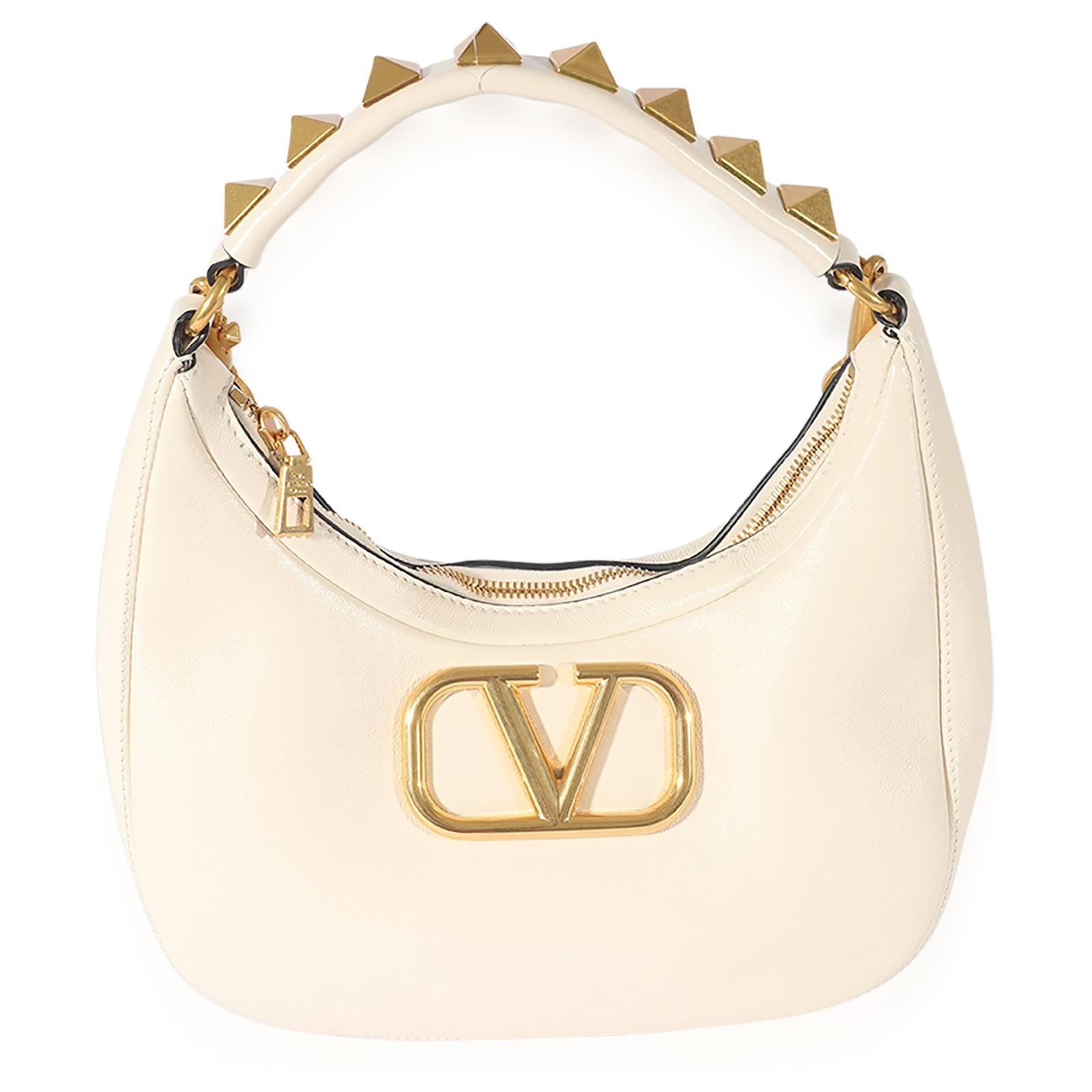 Pre-Loved Valentino Garavani Women's White Small Supervee Crossbody Bag