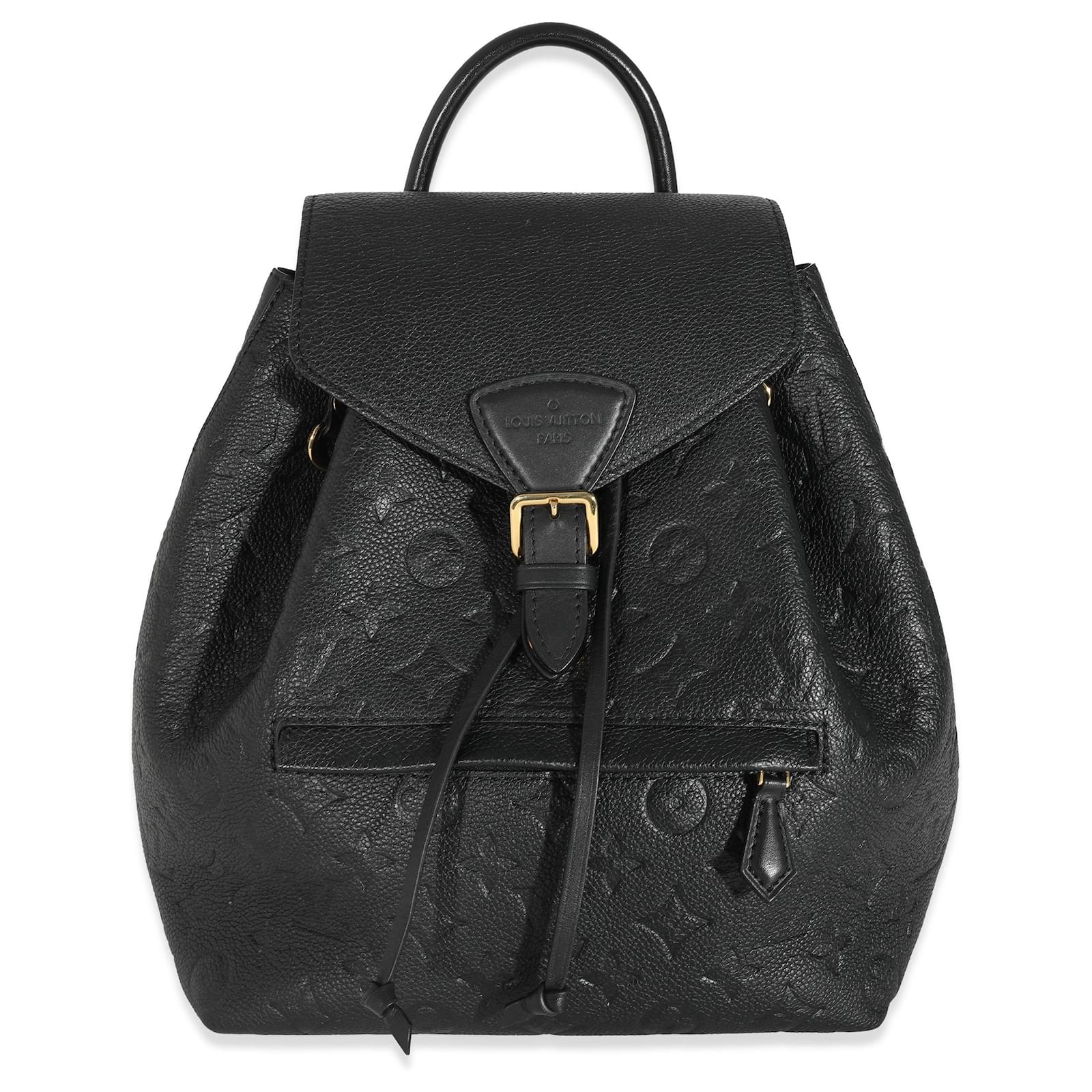 Backpacks Louis Vuitton Louis Vuitton Black Monogram Empreinte Montsouris Backpack