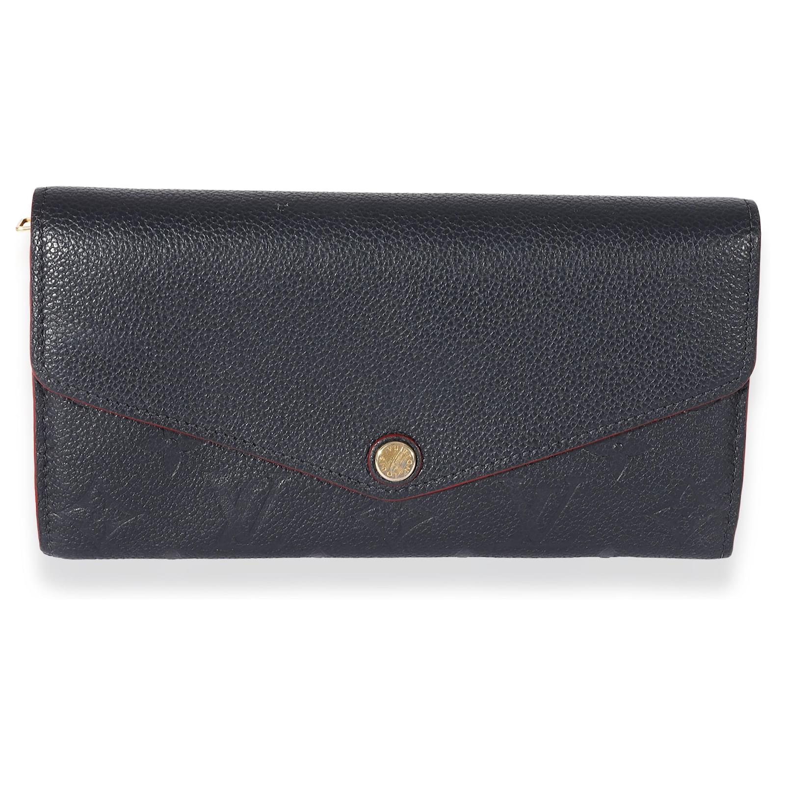 Louis Vuitton Sarah Blue Leather Wallet (Pre-Owned)