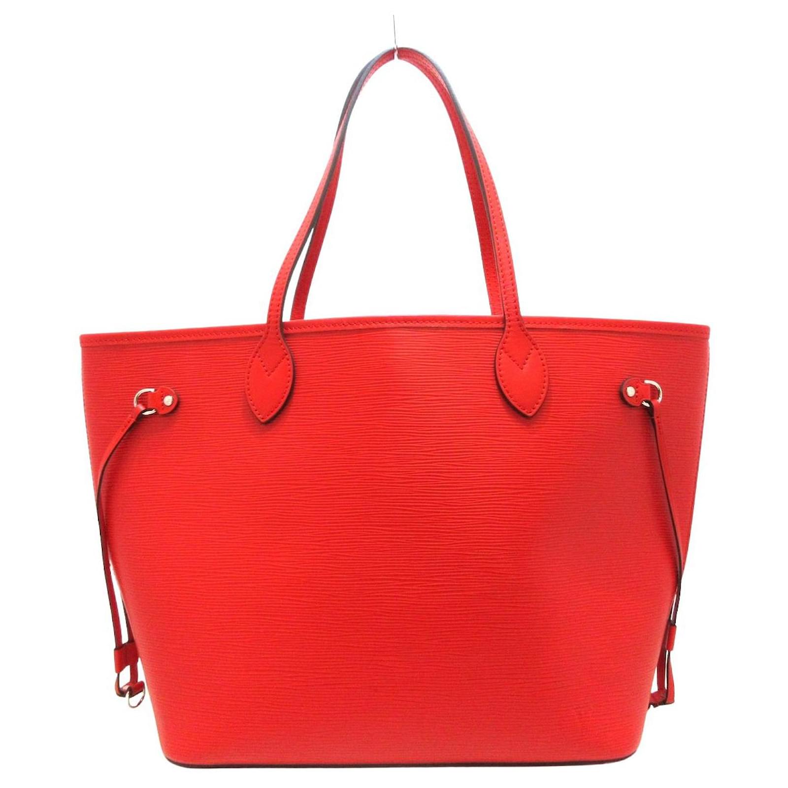 Louis Vuitton Neverfull MM Red Leather ref.933491 - Joli Closet