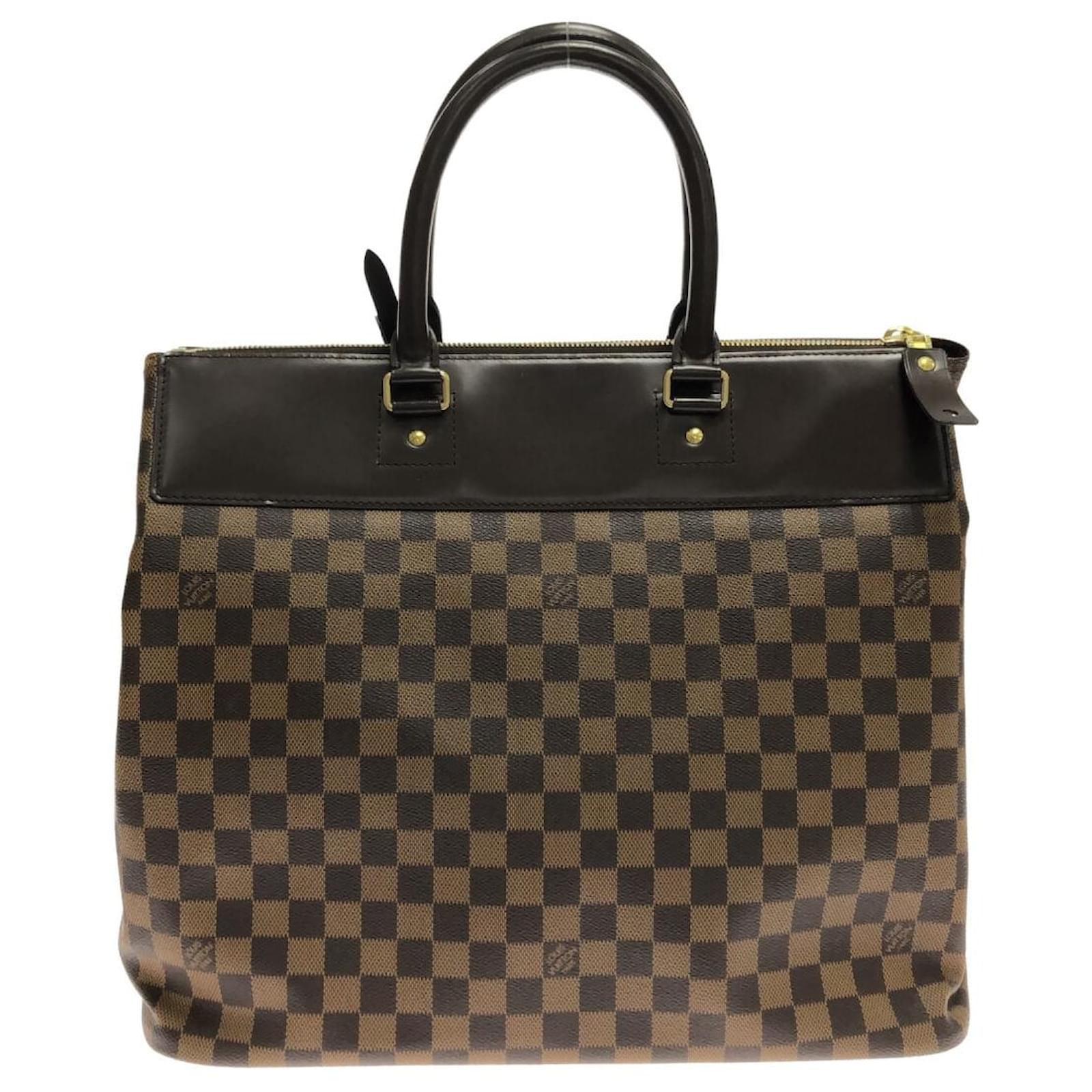 Greenwich tote cloth weekend bag Louis Vuitton Brown in Cloth