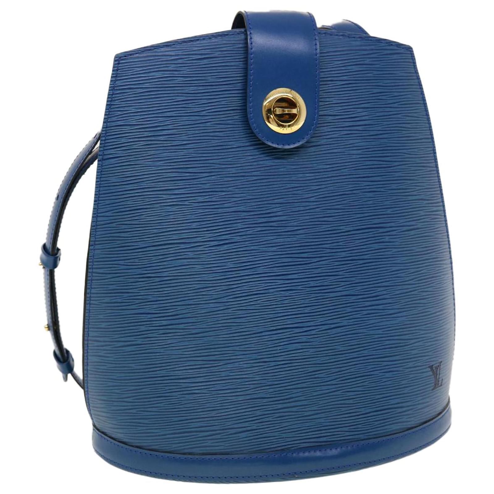 LOUIS VUITTON Epi Cluny Shoulder Bag Blue M52255 LV Auth 42407