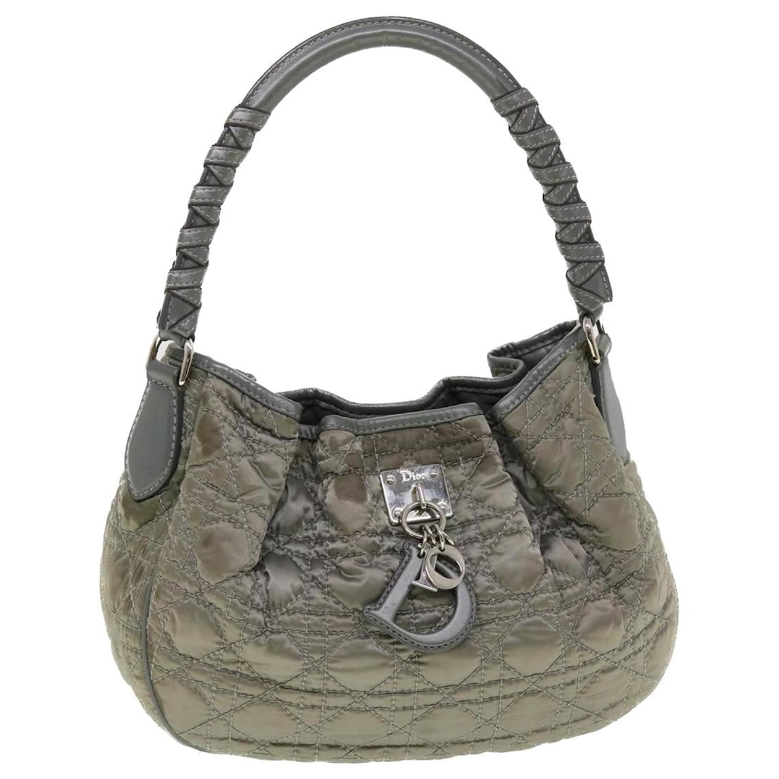 Lady dior nylon outlet cannage bag