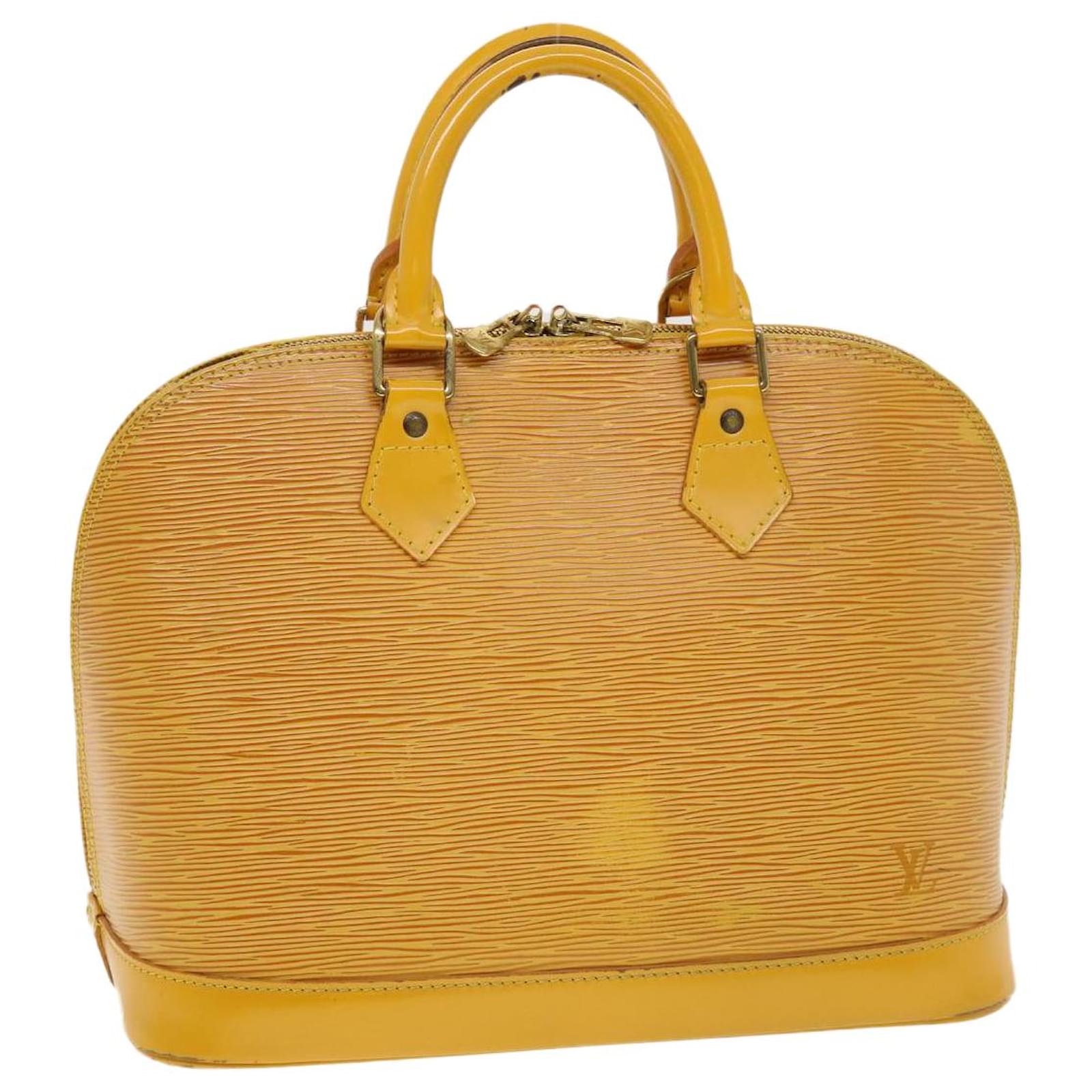 Louis Vuitton Tassil Yellow EPI Leather Alma PM Bag