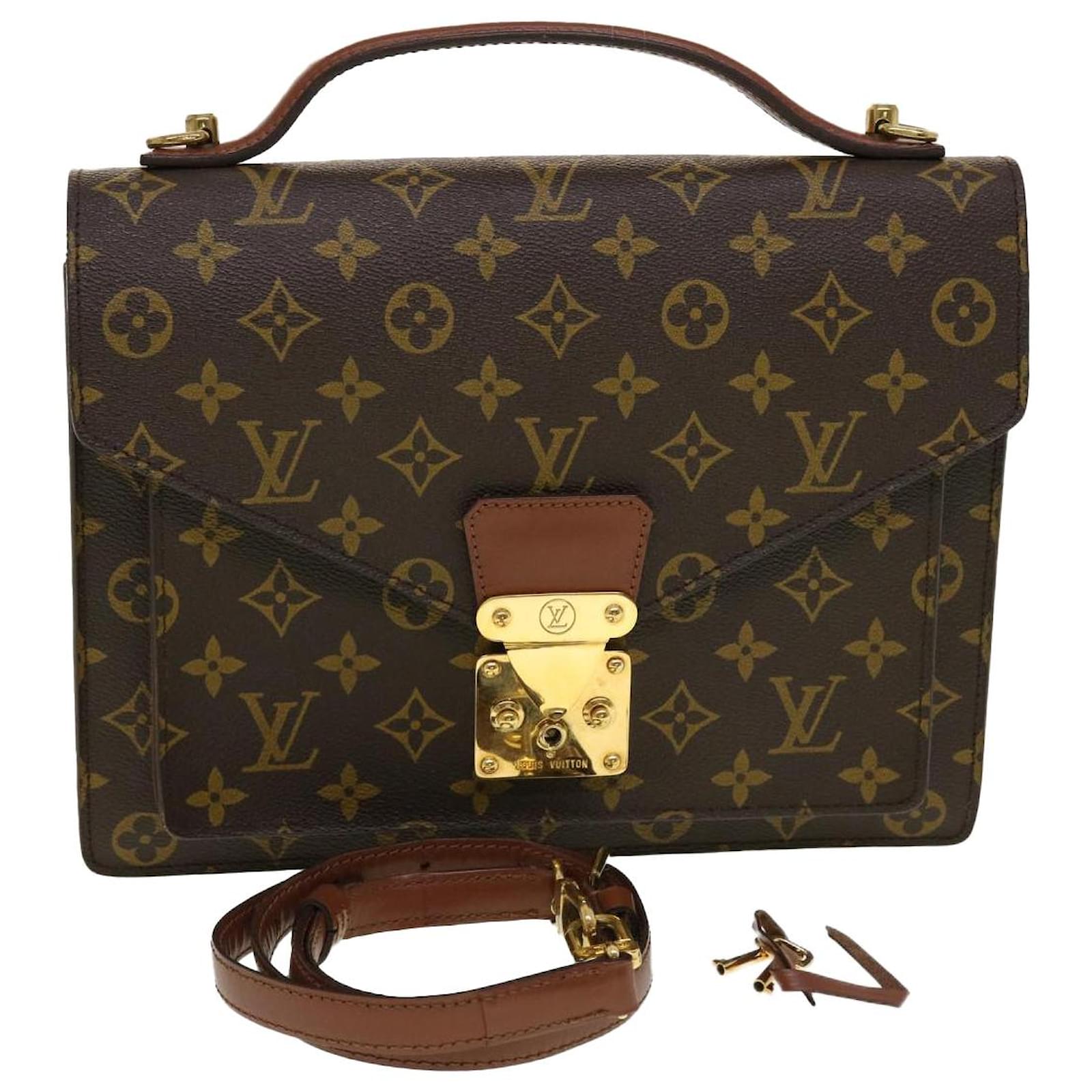 Louis Vuitton Monogram Monceau 28 Hand Bag 2way M51185 LV Auth 42645 Cloth  ref.934532 - Joli Closet