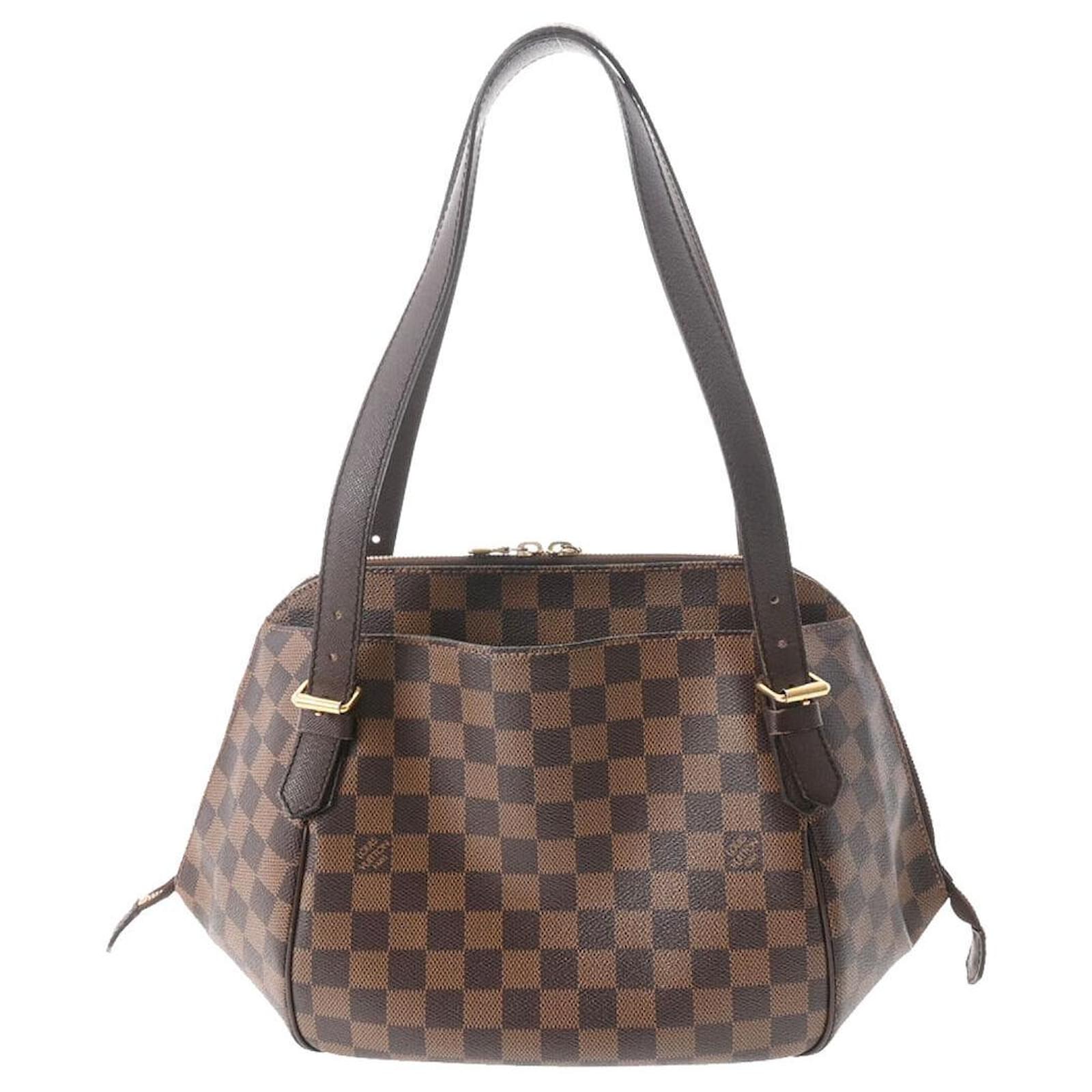 LOUIS VUITTON Damier Ebene Belem PM Hand Bag N51173 LV Auth 29696A