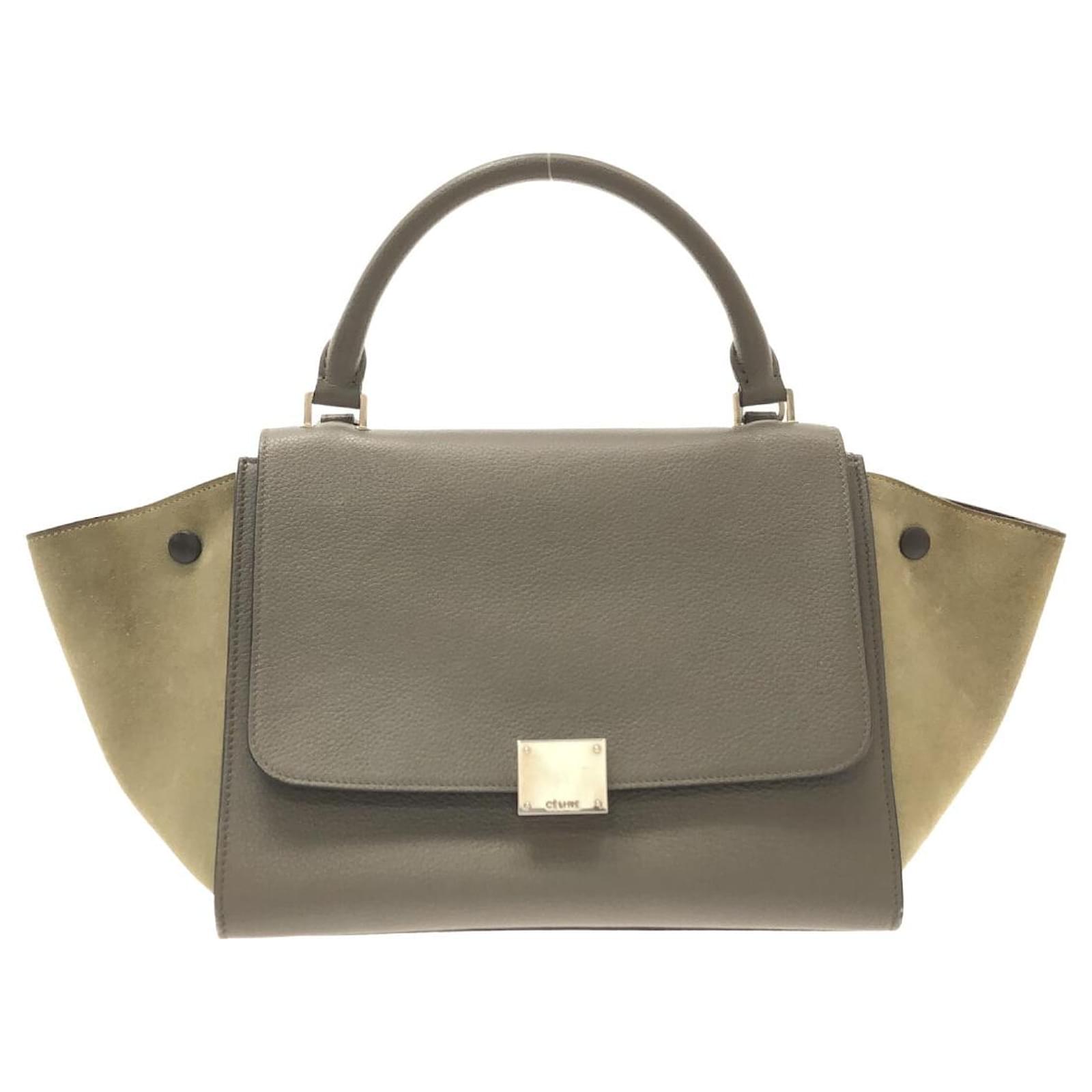 Céline Trapèze Grey Leather ref.935147 - Joli Closet