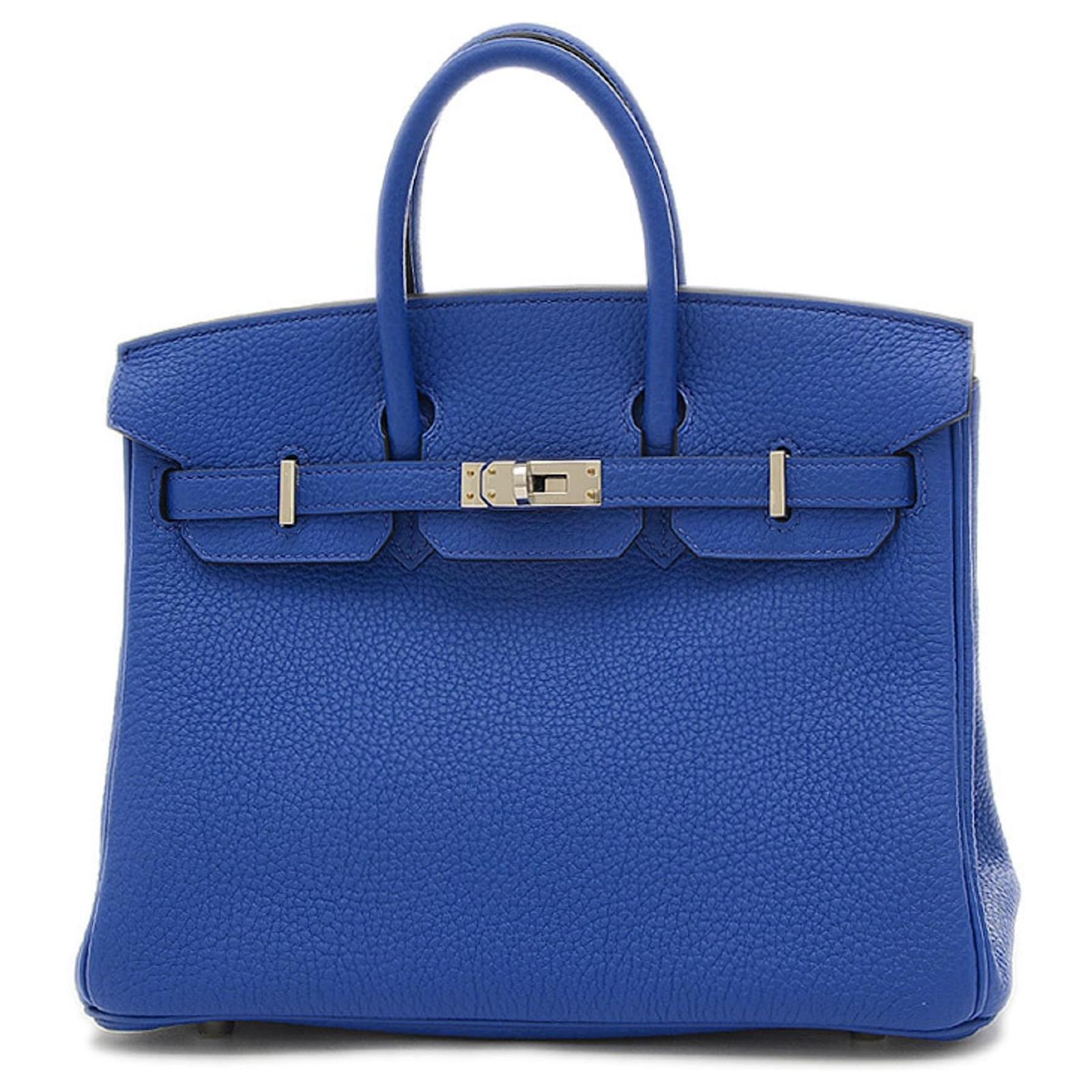 Hermès HERMES BIRKIN 25 Blue Leather ref.935211 Joli Closet