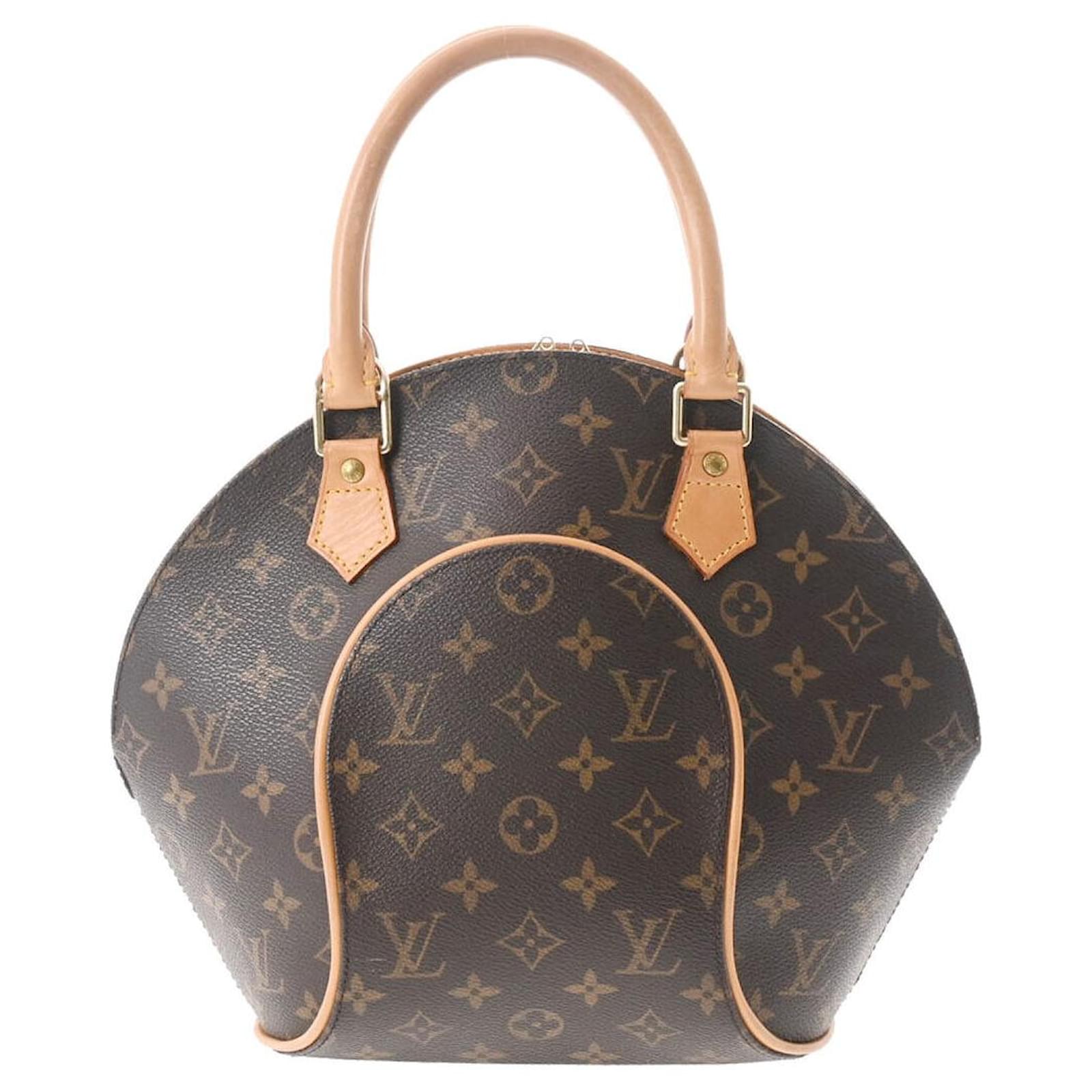 Louis Vuitton Ellipse handbag Dark brown Cloth ref.197902 - Joli