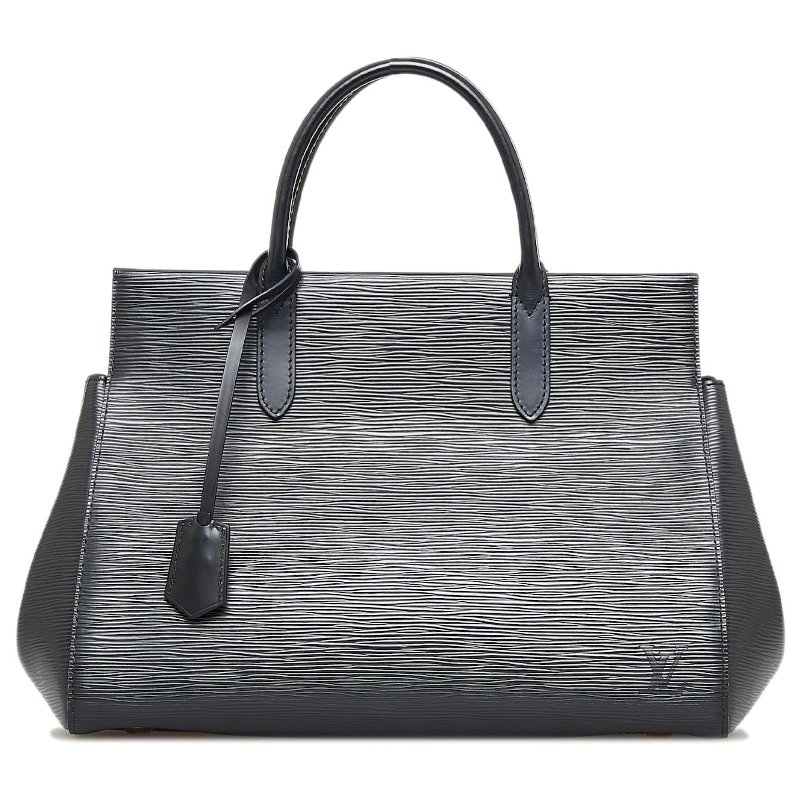 Louis Vuitton Kleber Epi Leather Shoulder Bag in Black