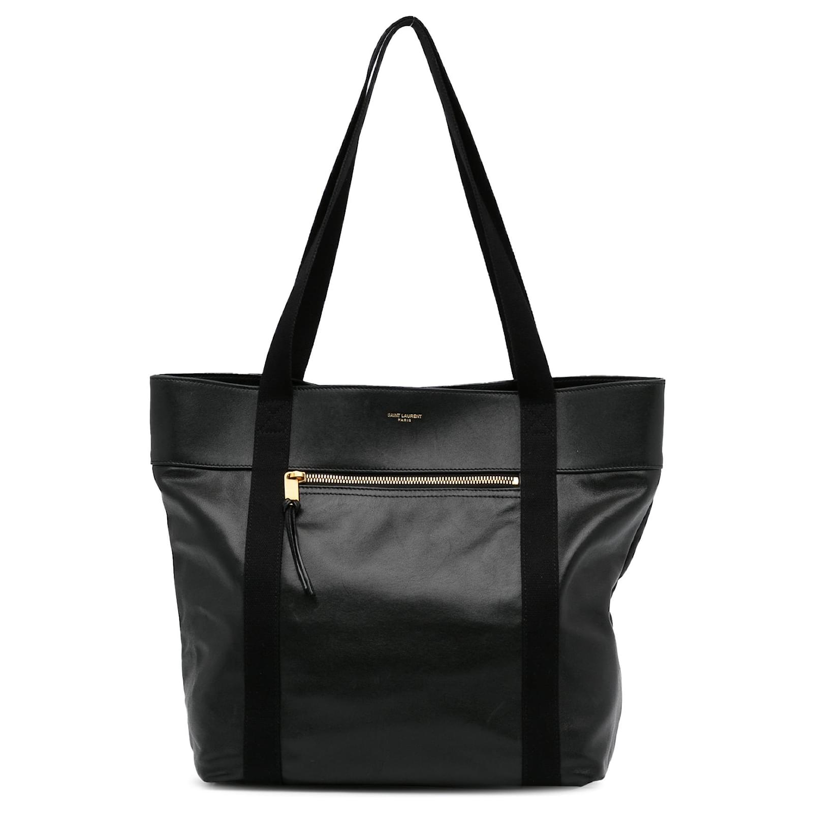 Saint Laurent Cabas YSL Vinyl Tote Bag