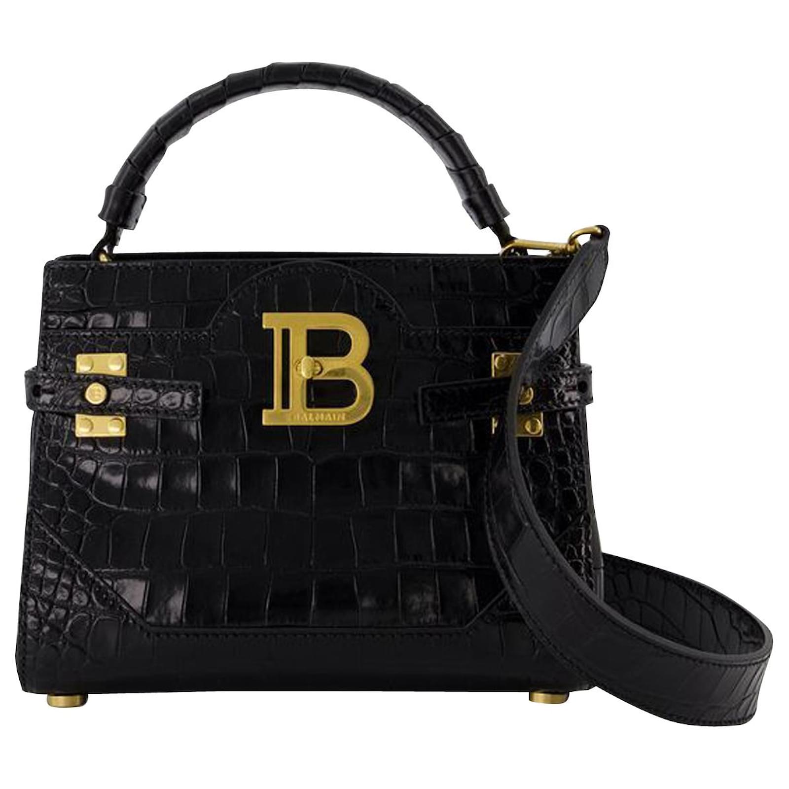 Bbuzz 22 Shoulder bag- Balmain - Leather - Black Pony-style