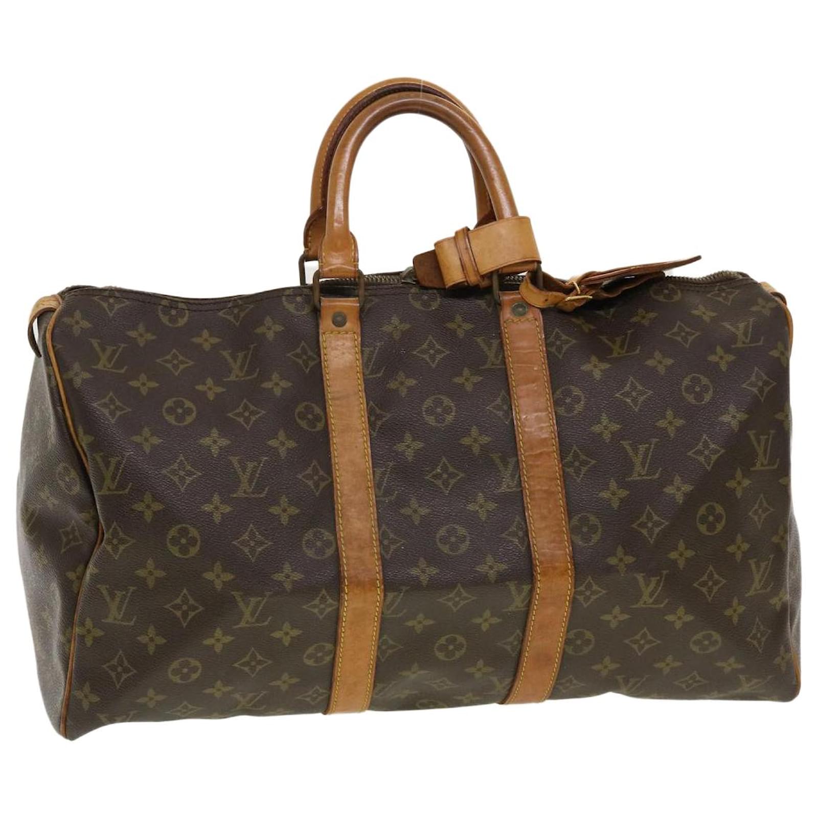 Louis Vuitton Monogram Keepall 45 Boston Bag M41428 LV Auth Z044 Cloth  ref.935767 - Joli Closet