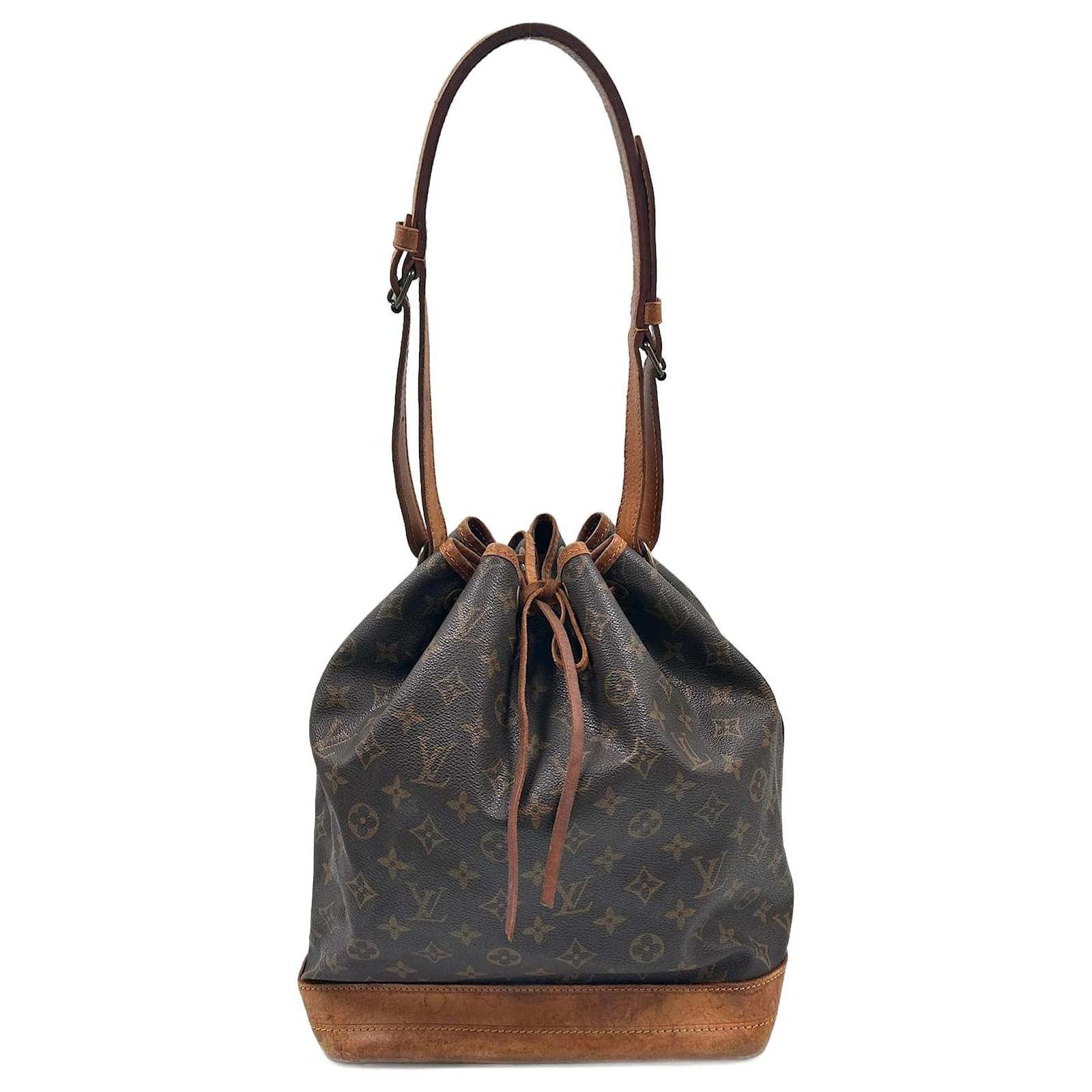 LOUIS VUITTON Brown Monogram Coated Canvas and Vachetta Leather