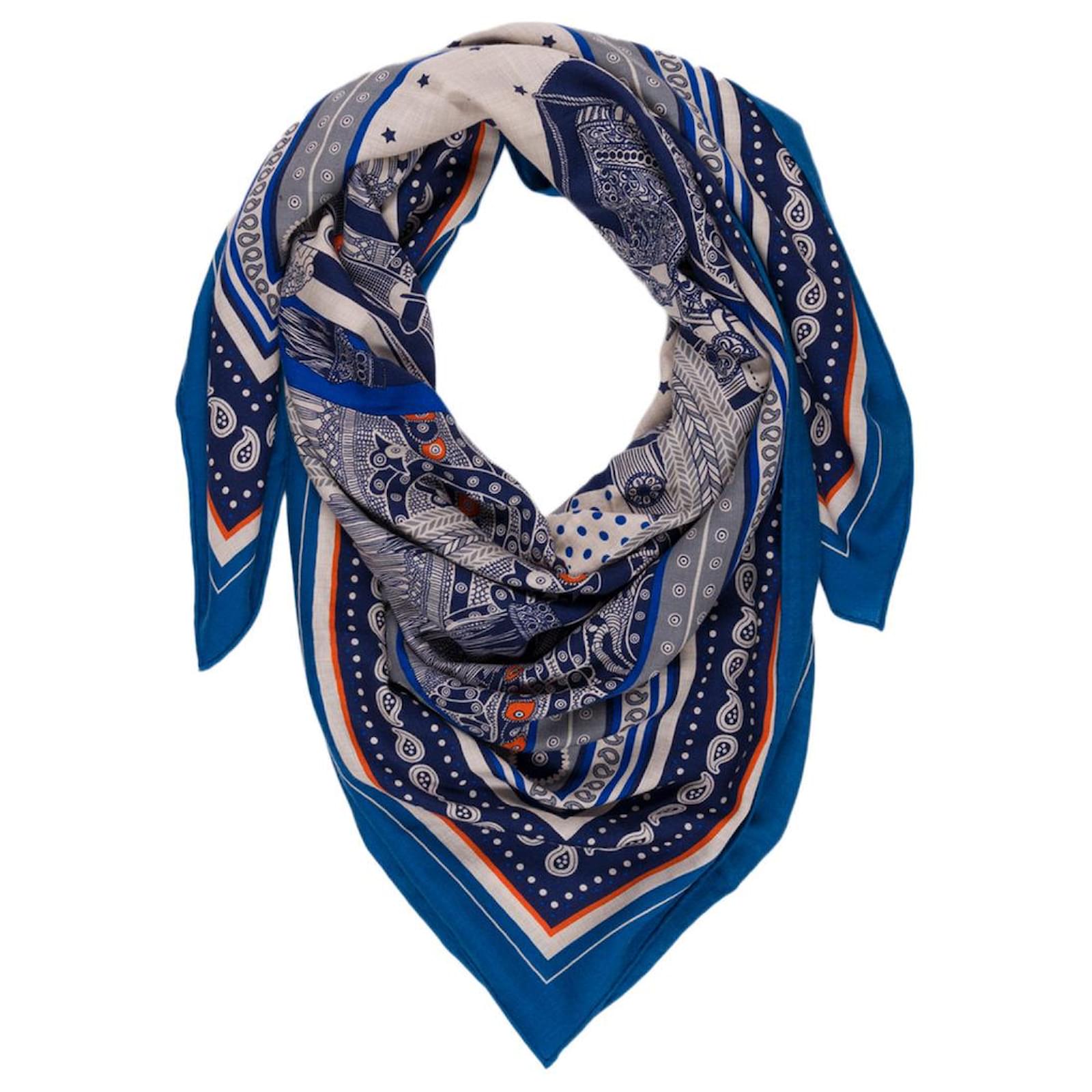 HERMES Paisley from Paisley Shawl in Multicolored Cashmere and
