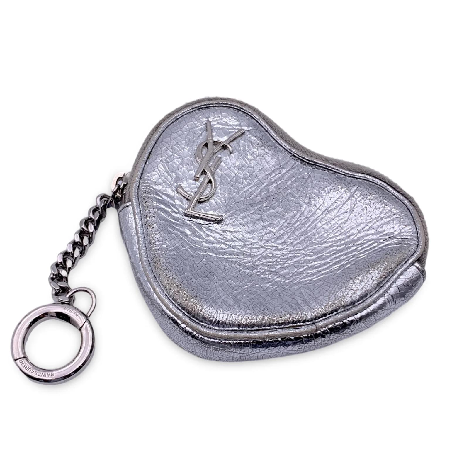 Ysl heart coin purse sale