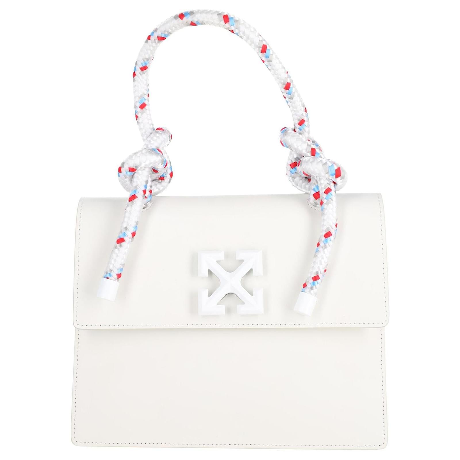 Off White Off-White Gummy Jitney 2.8 Bag in White Leather ref