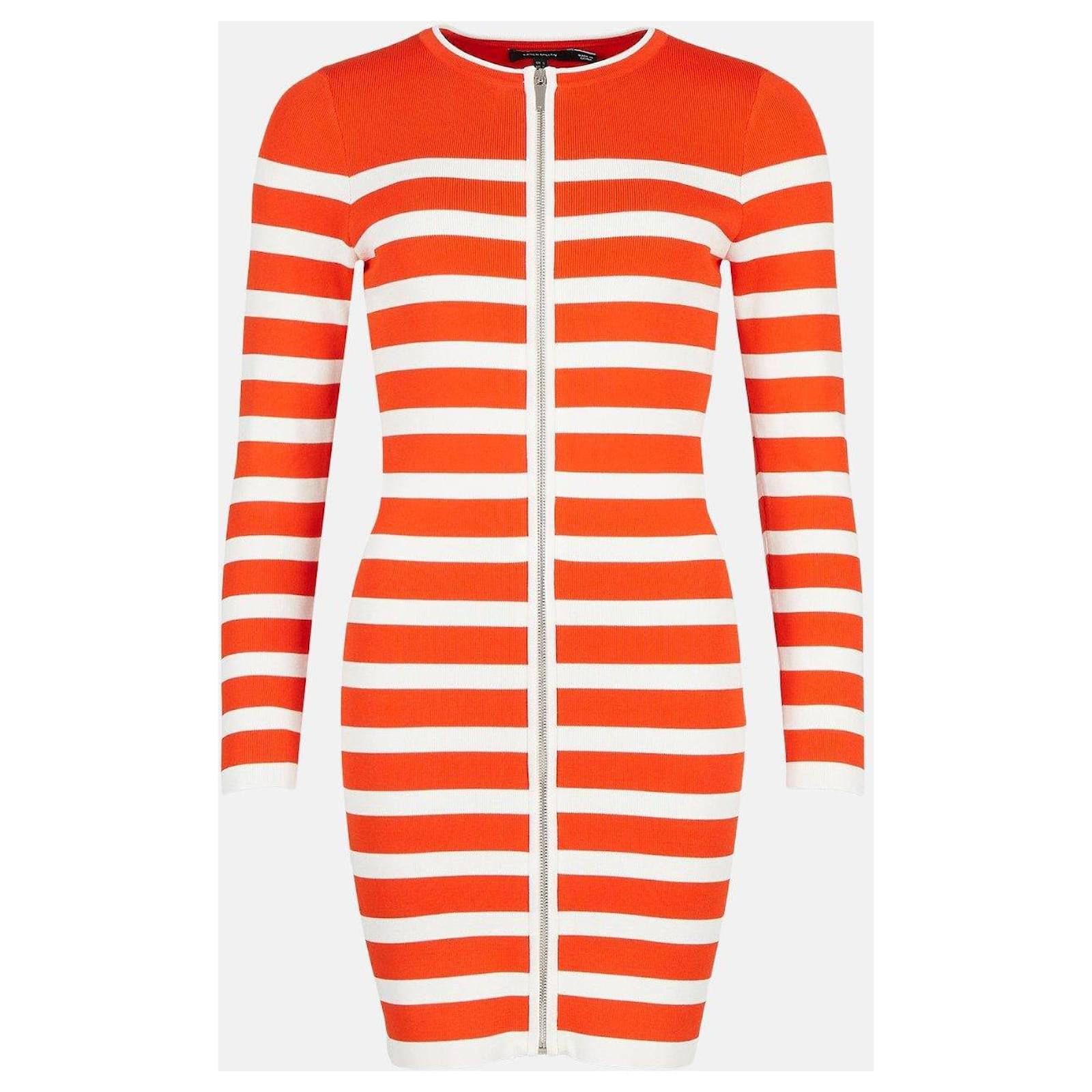 white knit maxi dress long sleeve A&A V neck Flare Long sleeved Knitted Maxi Dress main image 1