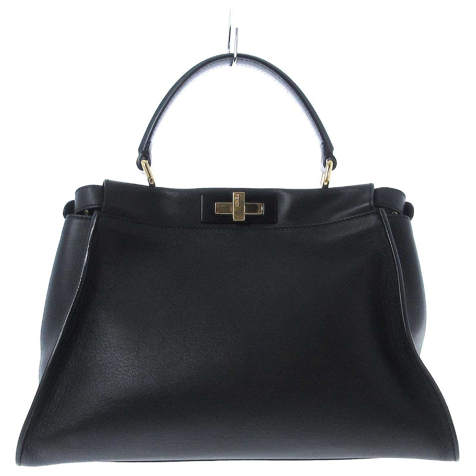 Fendi Peekaboo Black Leather ref.936782 - Joli Closet