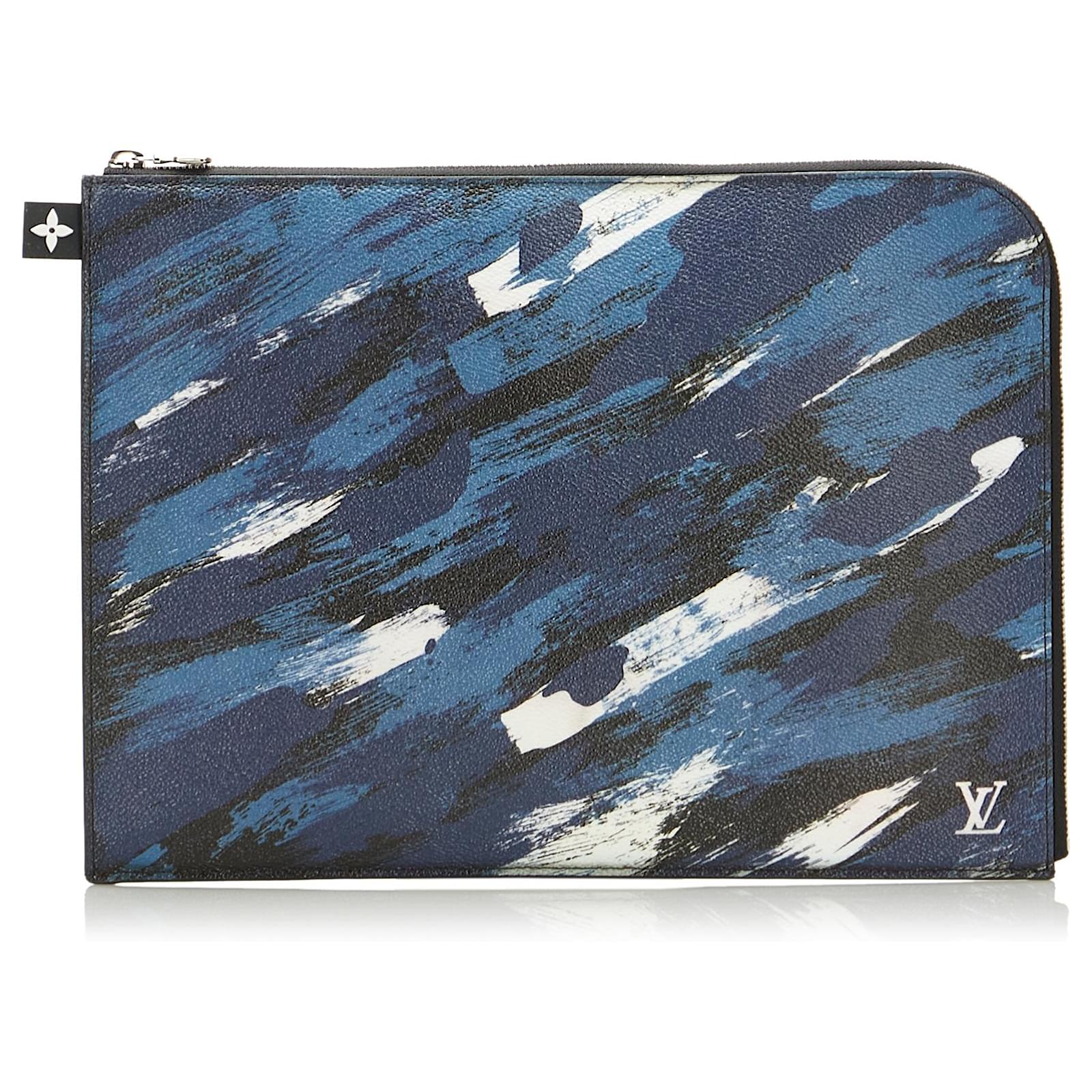 Louis Vuitton Blue Camouflage Pochette Jour GM Multiple colors Cloth Cloth  ref.936874 - Joli Closet