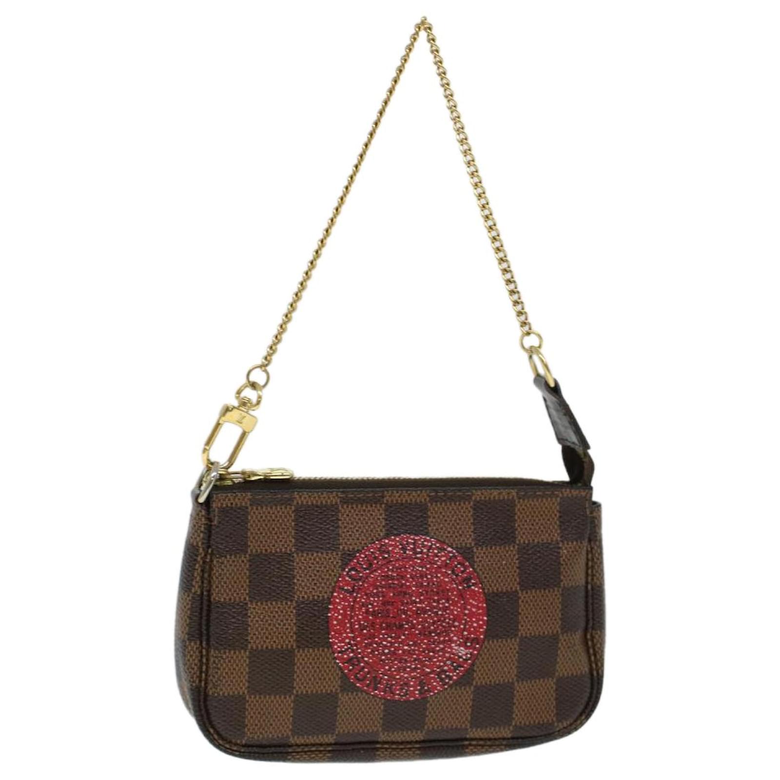 LOUIS VUITTON Damier Ebene T&B Mini Pochette Accessoires Pouch N58011 LV  ac1964 ref.962380 - Joli Closet