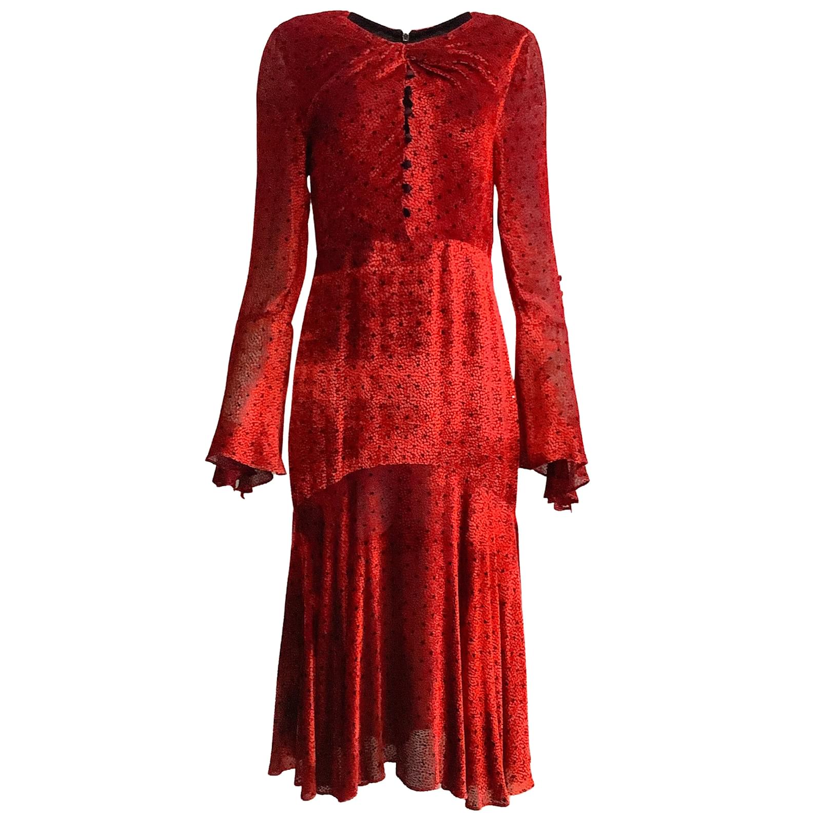 Robe rouge grenat hot sale