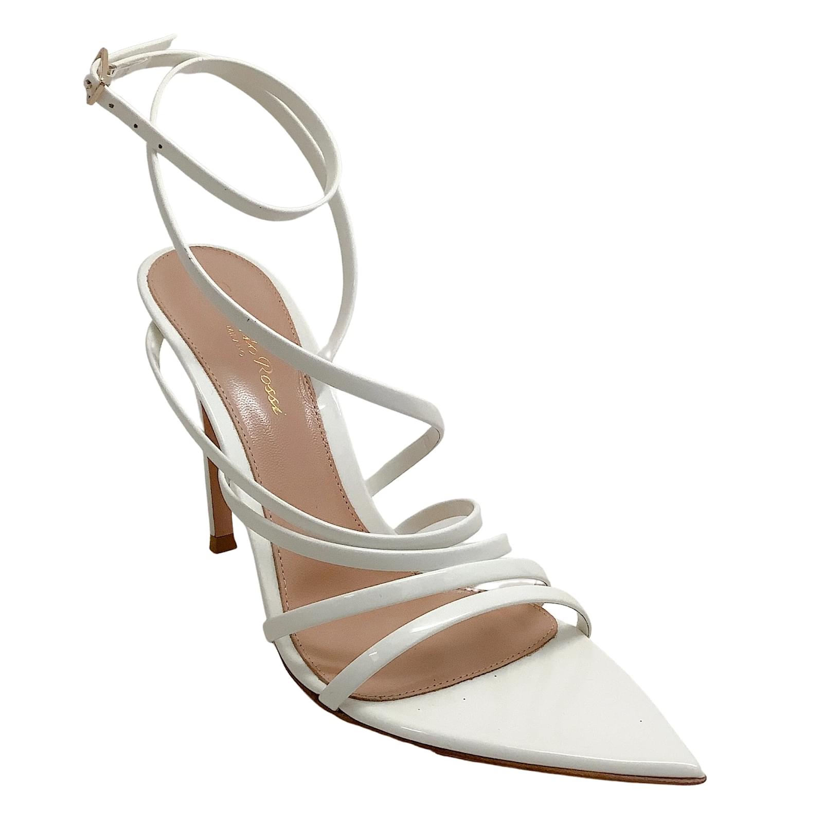 Gianvito Rossi Jaipur Jewel Strappy Patent Stiletto Sandals - Bergdorf  Goodman