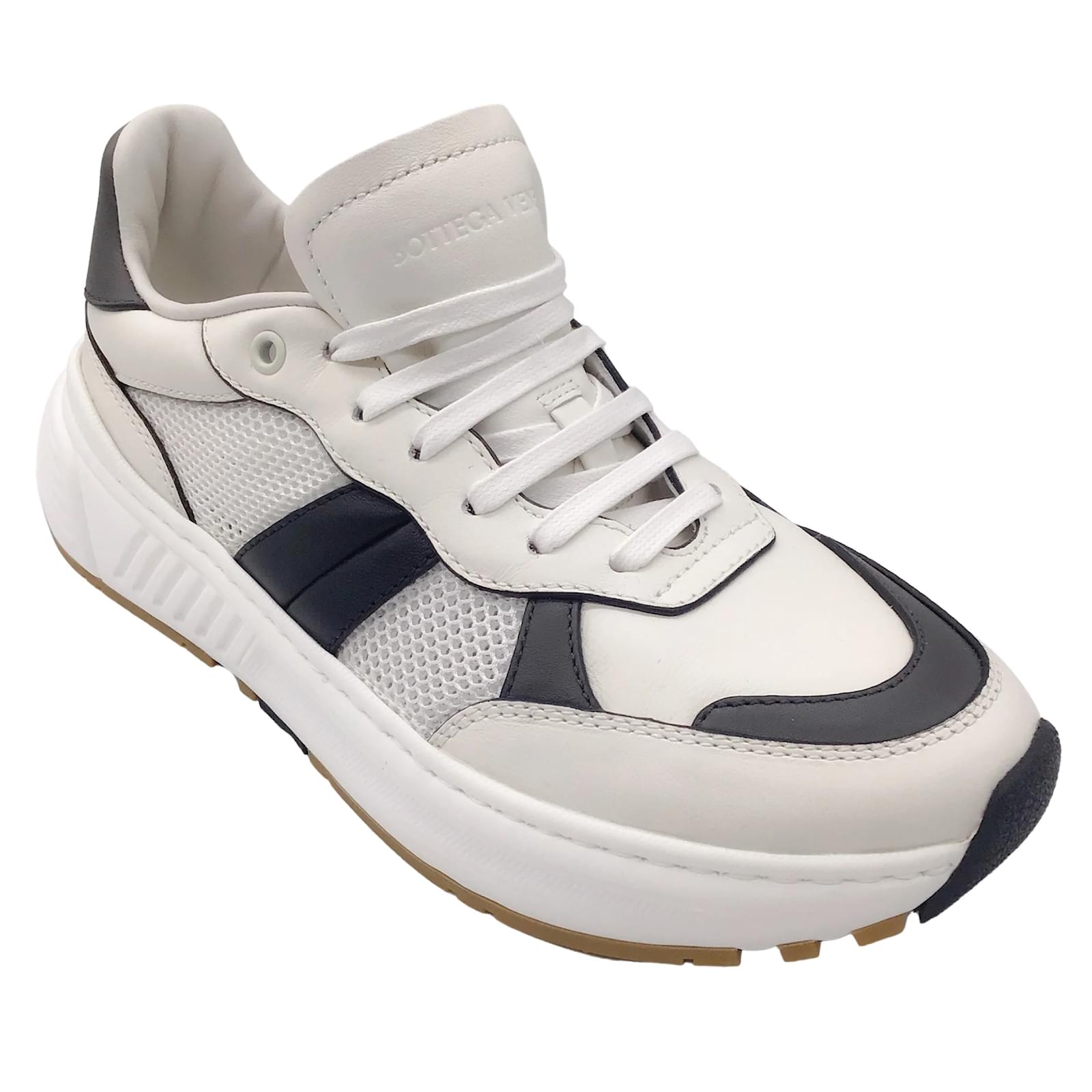Bottega Veneta Uomo Bianco Scarpe da ginnastica Speedster nere