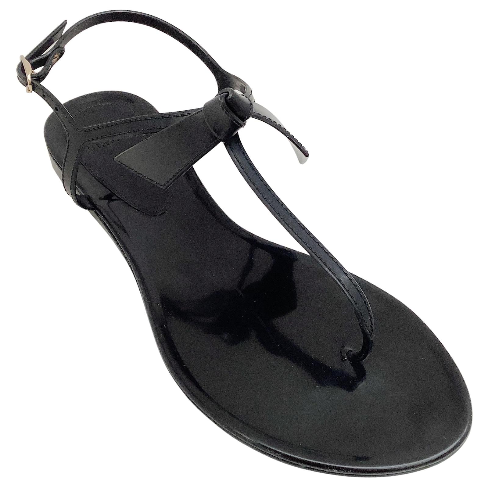 Alexandre Birman Black Jelly Clarita Sandals Rubber ref.938435