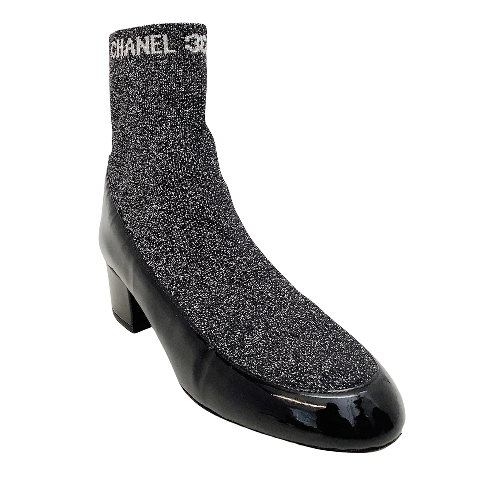 Chanel sock outlet booties