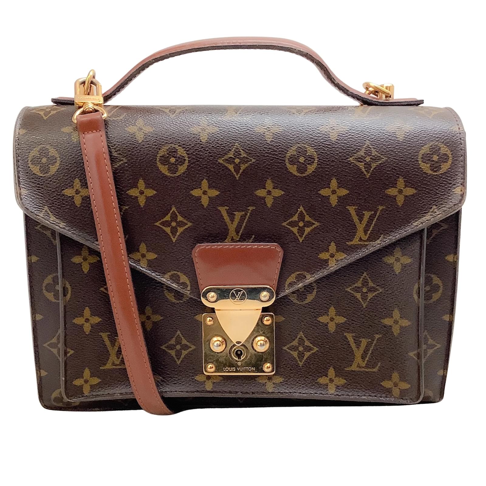 Louis Vuitton Monogram Monceau 28 shoulder bag Brown Leather ref