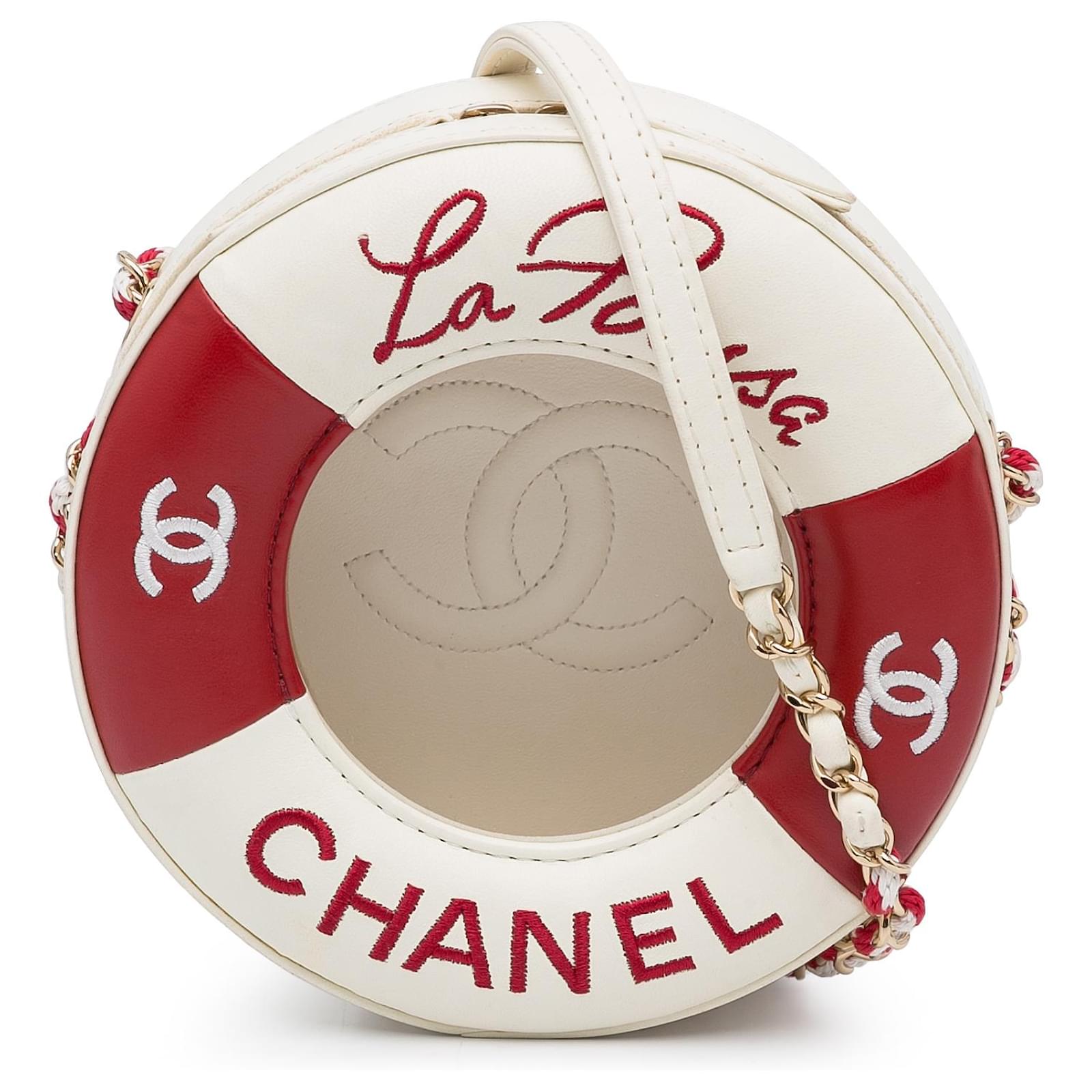 Chanel White La Pausa Crossbody Bag Leather ref.940851 - Joli Closet