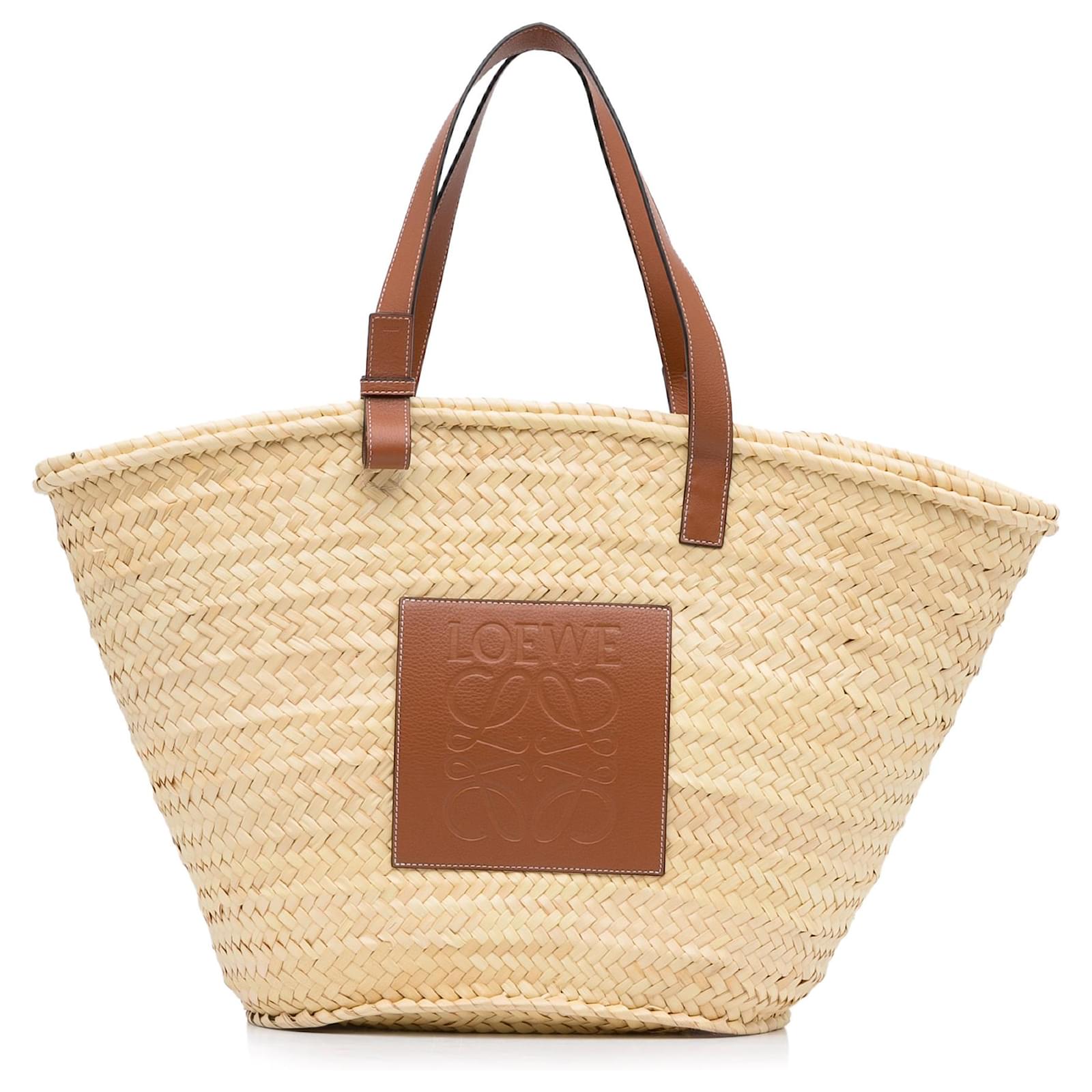 Loewe Straw Bag Loewe Korbtasche Large LOEWE RAFFIA MEDIUM BASKET BAG