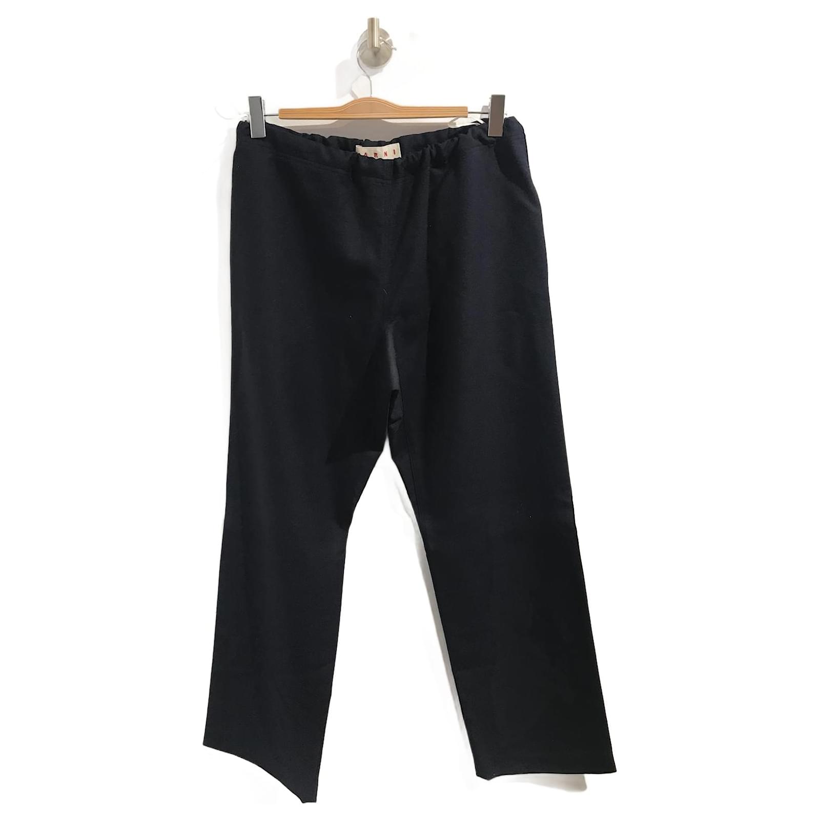 MARNI Trousers T.IT 38 WOOL Blue ref.941095 - Joli Closet