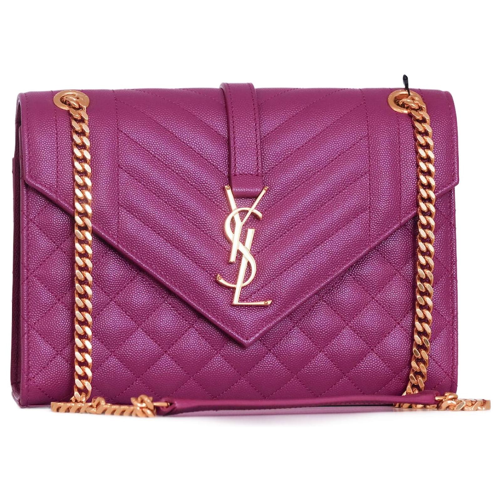 Saint Laurent Medium Monogram Matelasse Envelope Bag