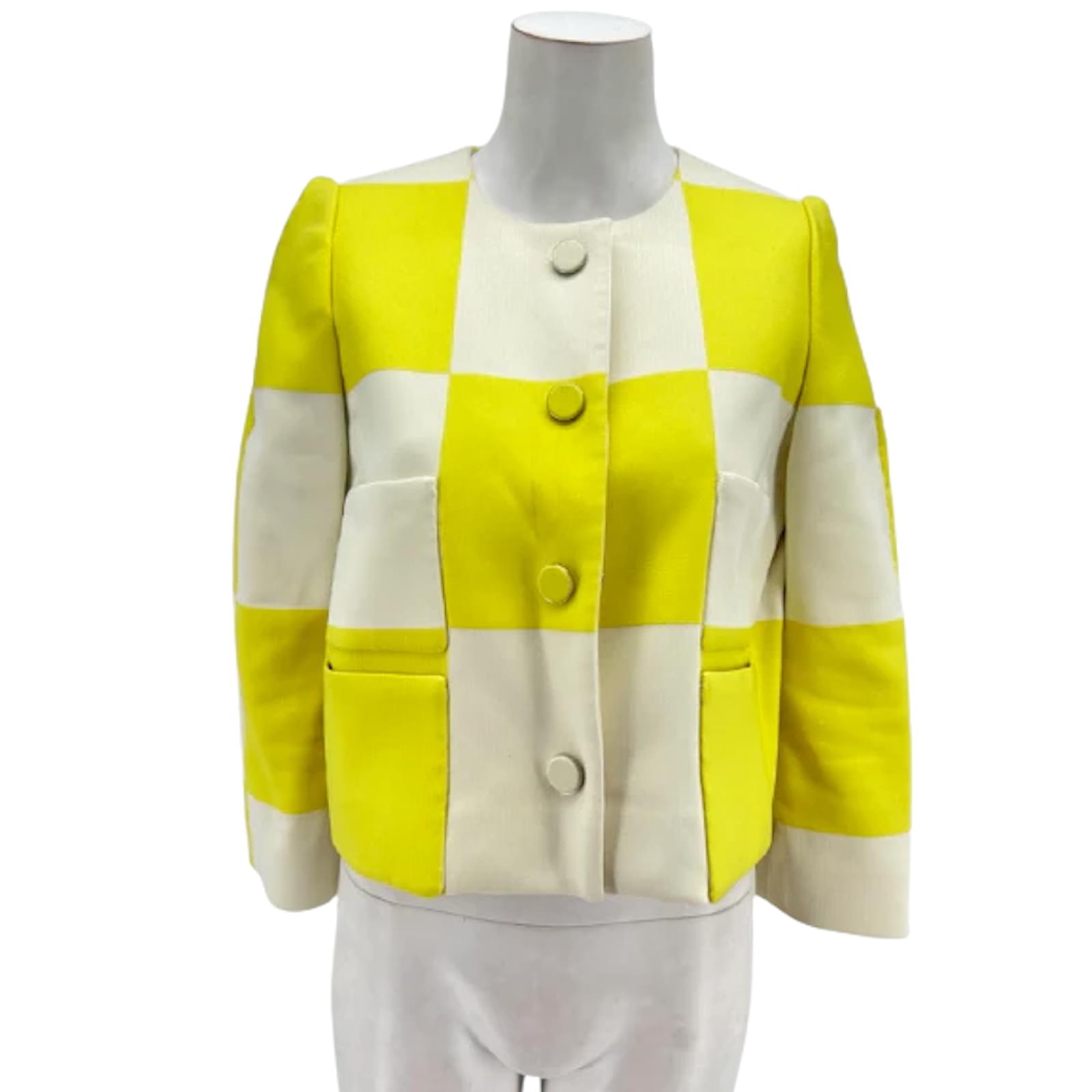 LOUIS VUITTON Jackets T.fr 42 Polyester Yellow ref.941259 - Joli