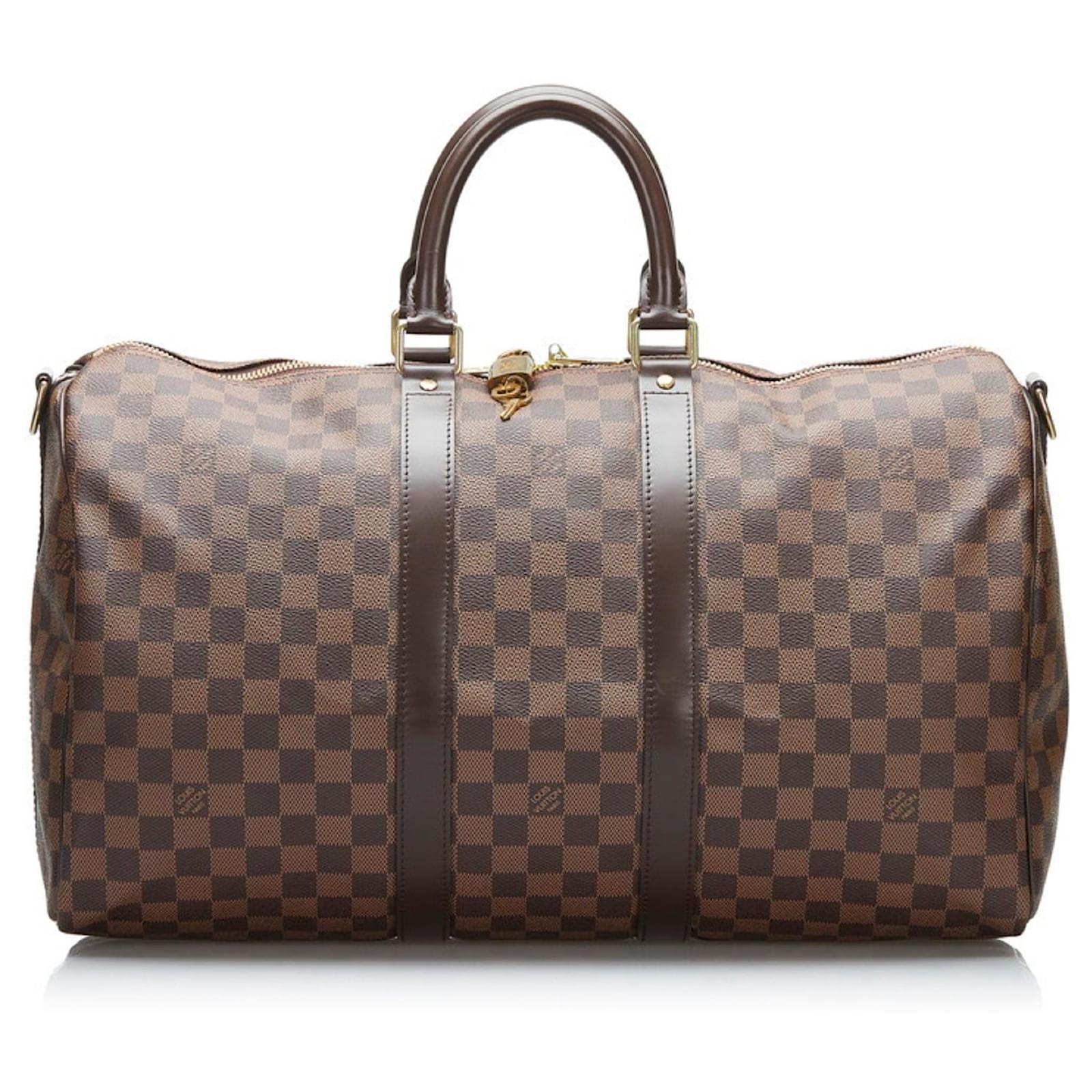 MALA LOUIS VUITTON KEEPALL 60 VIAGEM DAMIER EBENE