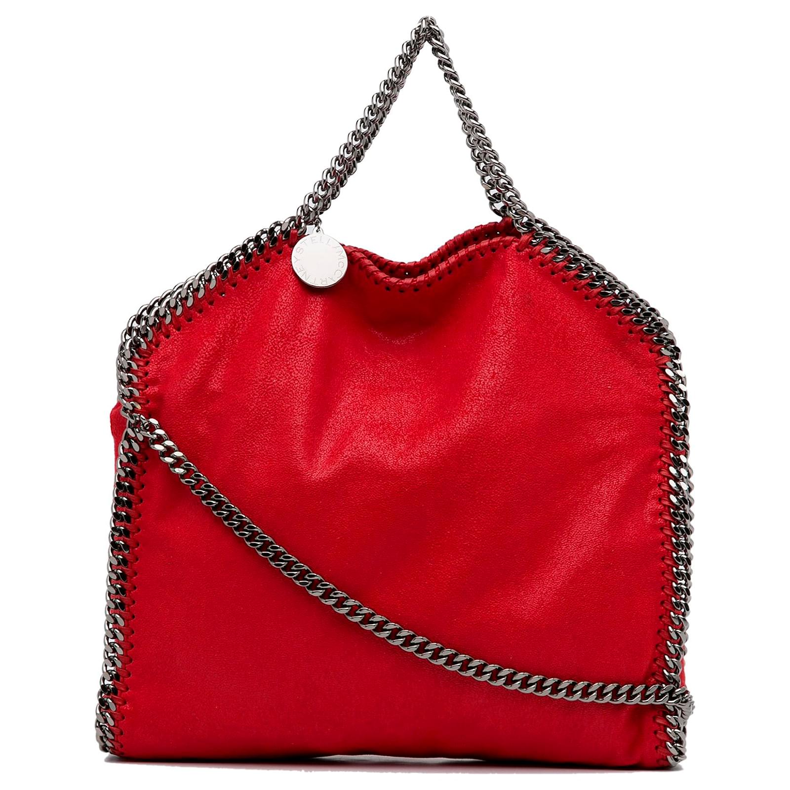 Stella Mc Cartney Stella McCartney Red Falabella Fold-Over Tote