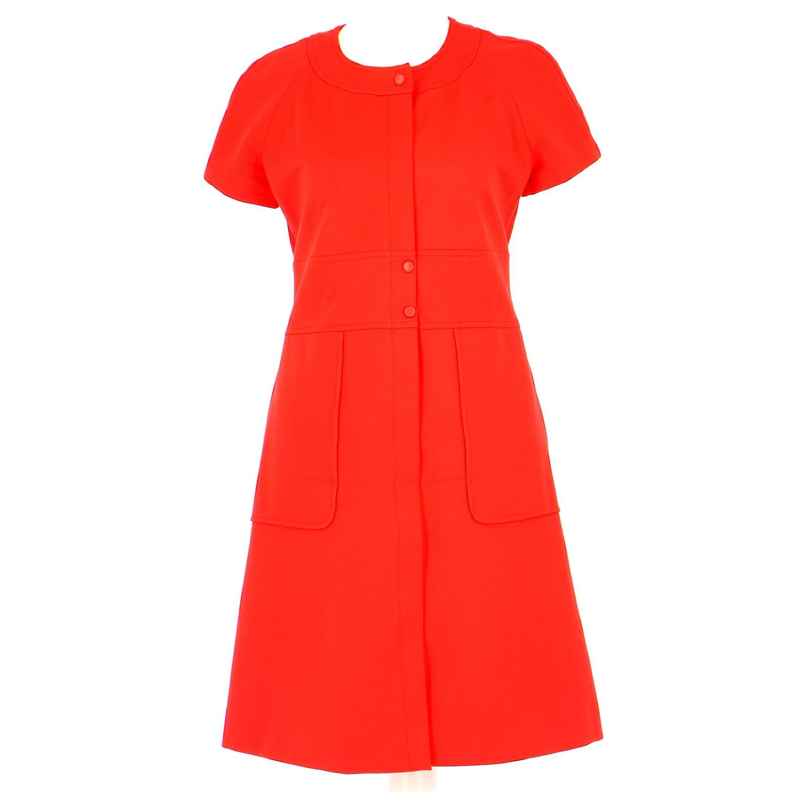 adolfo dominguez red dress Adolfo Dominguez robe Red Viscose ref.JC942001 (Sold)