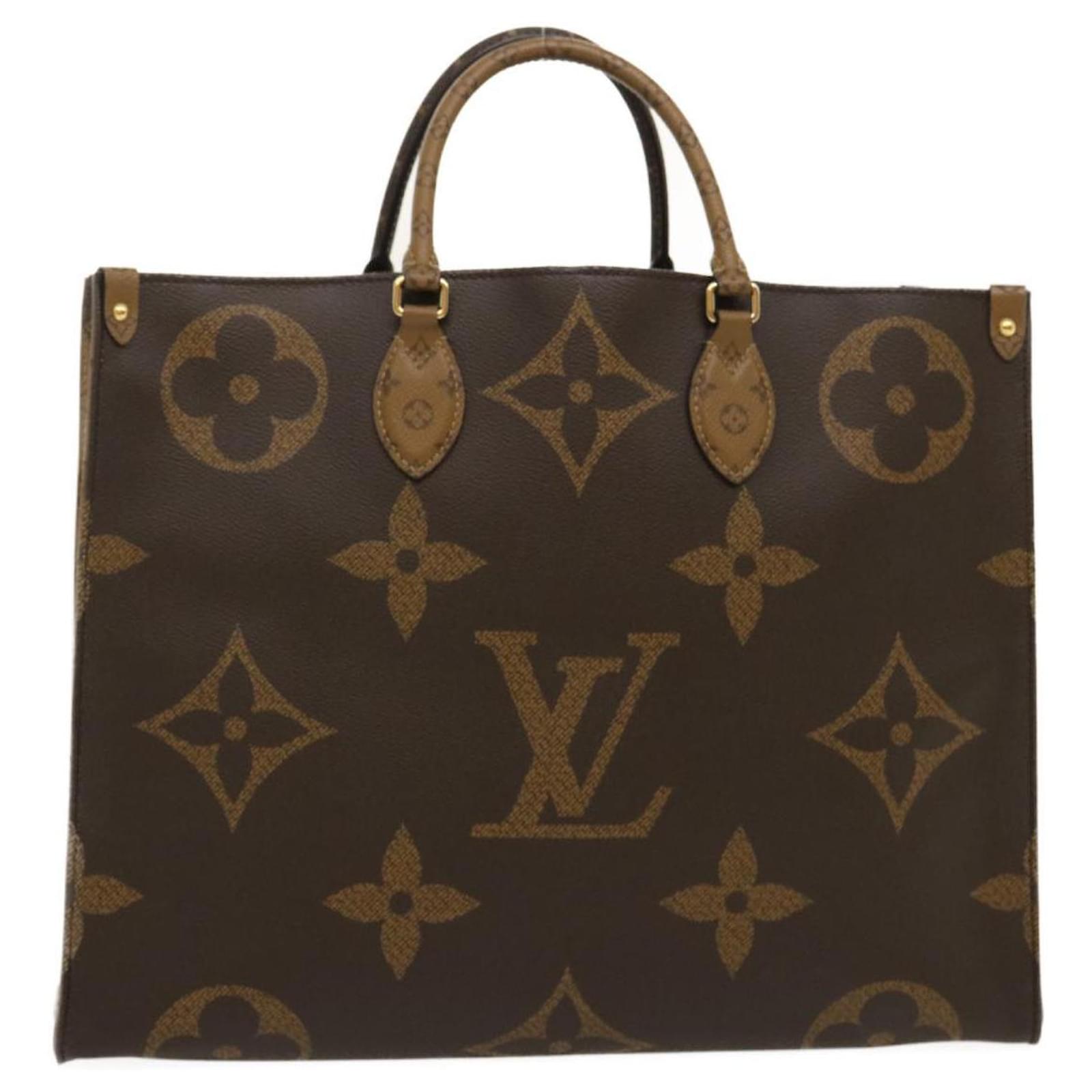 Louis Vuitton Monogram Reverse Giant on The Go GM Tote Bag