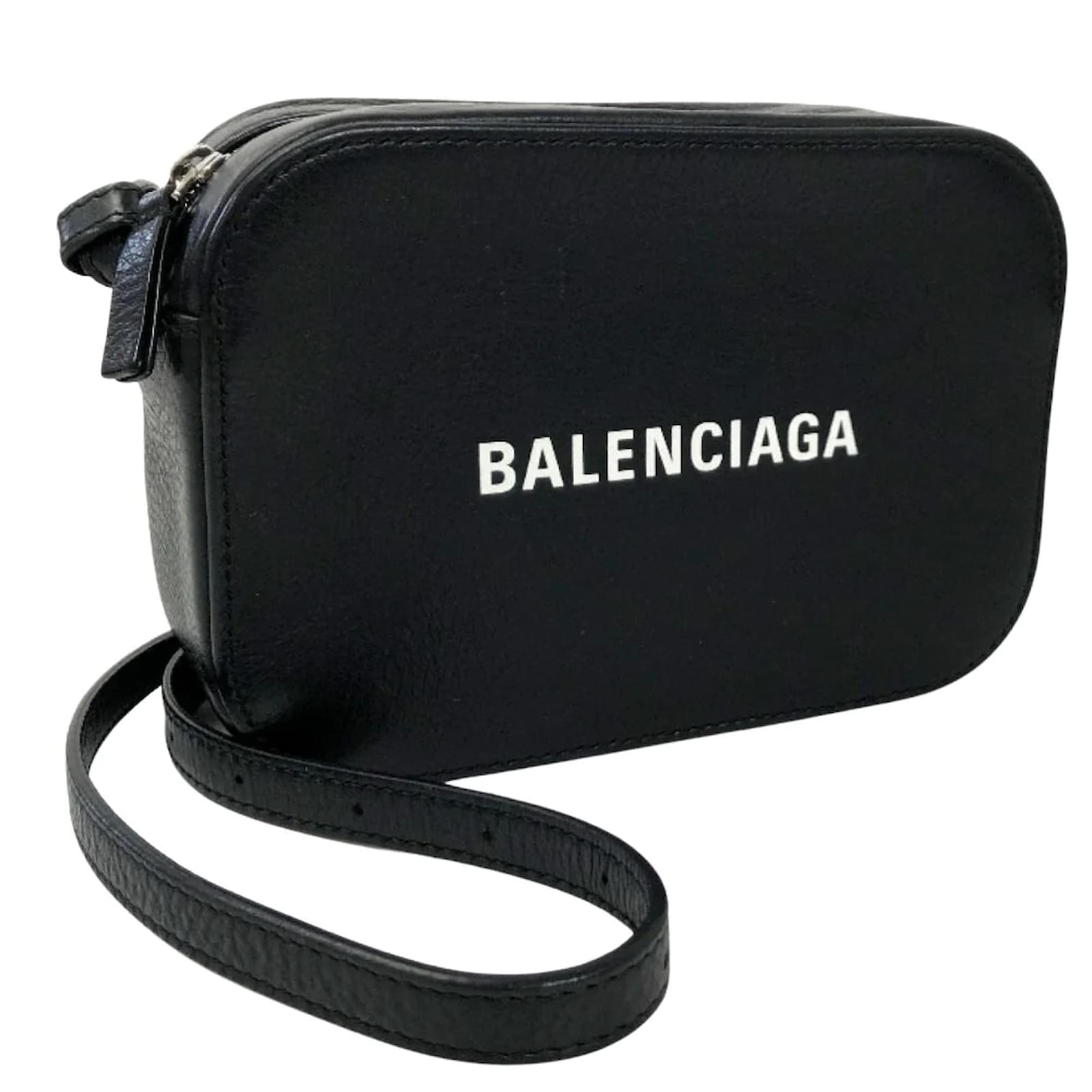 Balenciaga Everyday Camera XS Bag 552372 Black Leather Pony-style