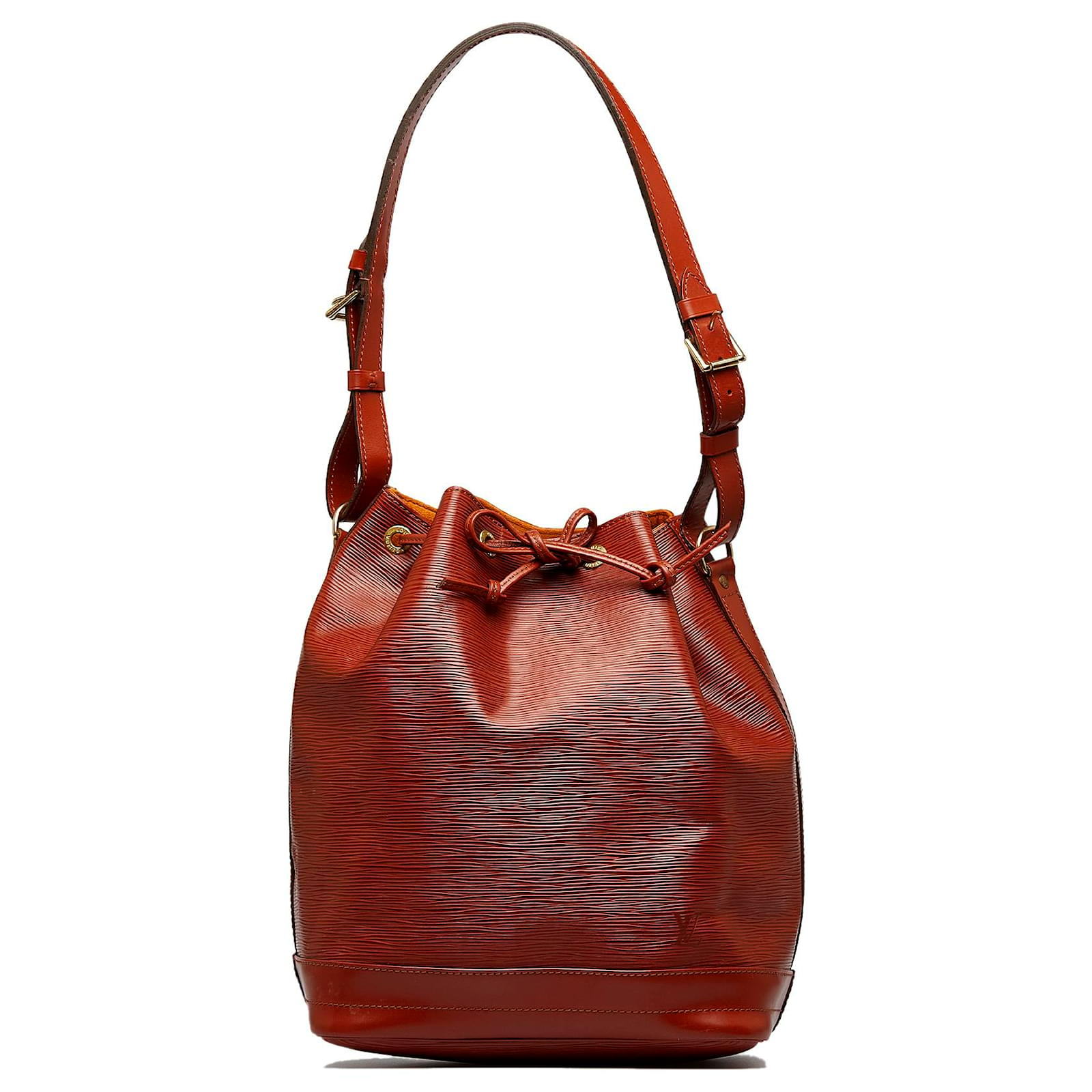 Louis Vuitton Brown EPI Bucket Drawstring Bag