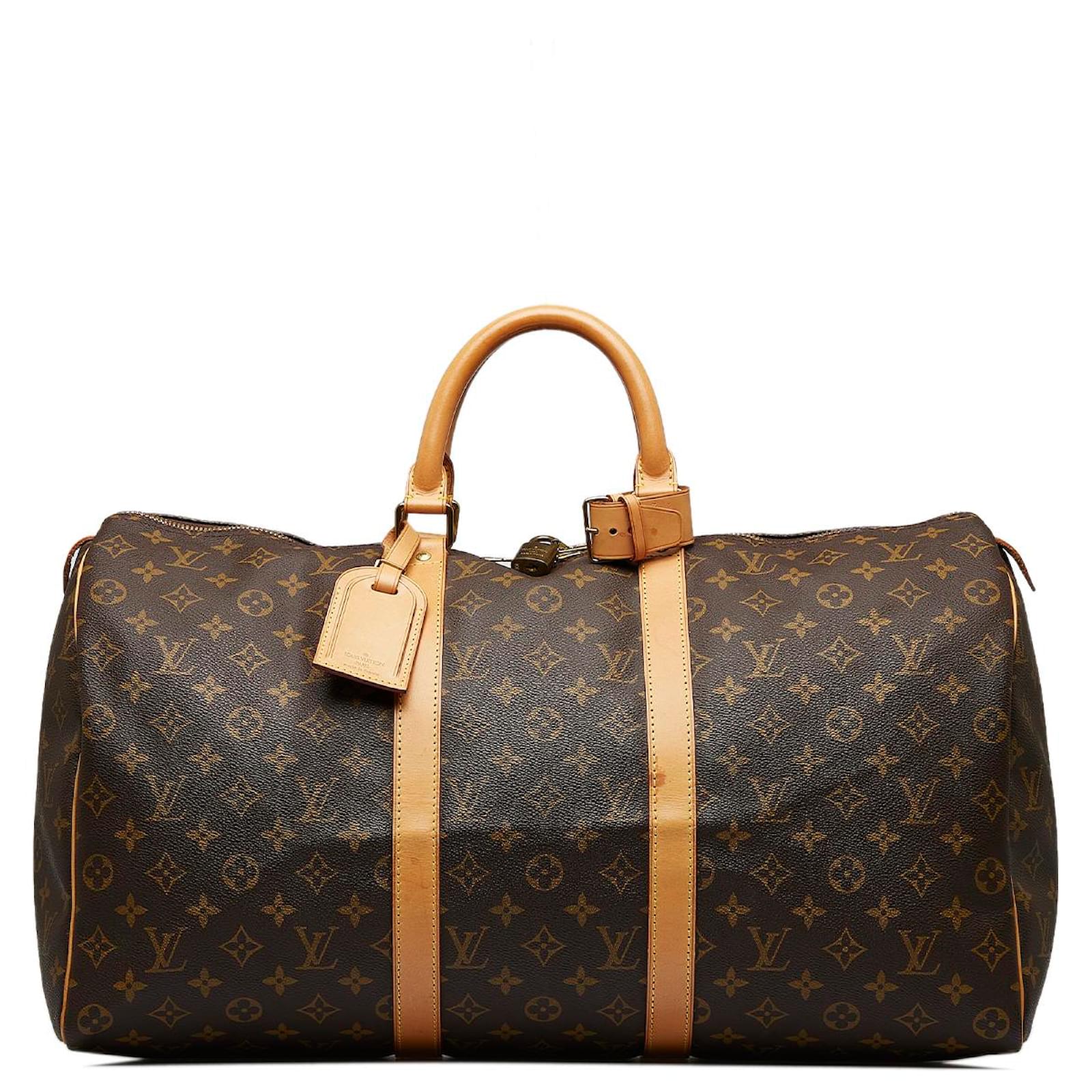 Louis Vuitton Brown Monogram Keepall 50 Cloth ref.942902 - Joli Closet