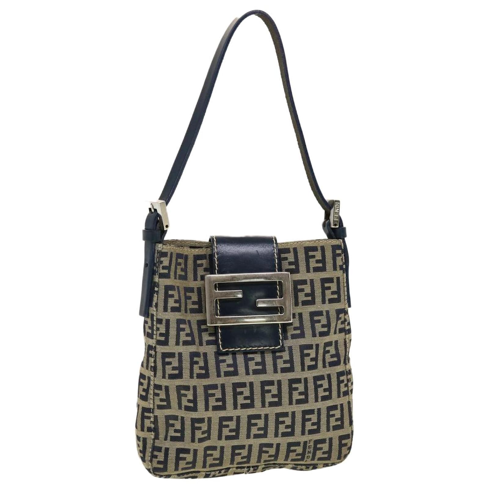 Fendi-Zucchino Baguette Shoulder Bag