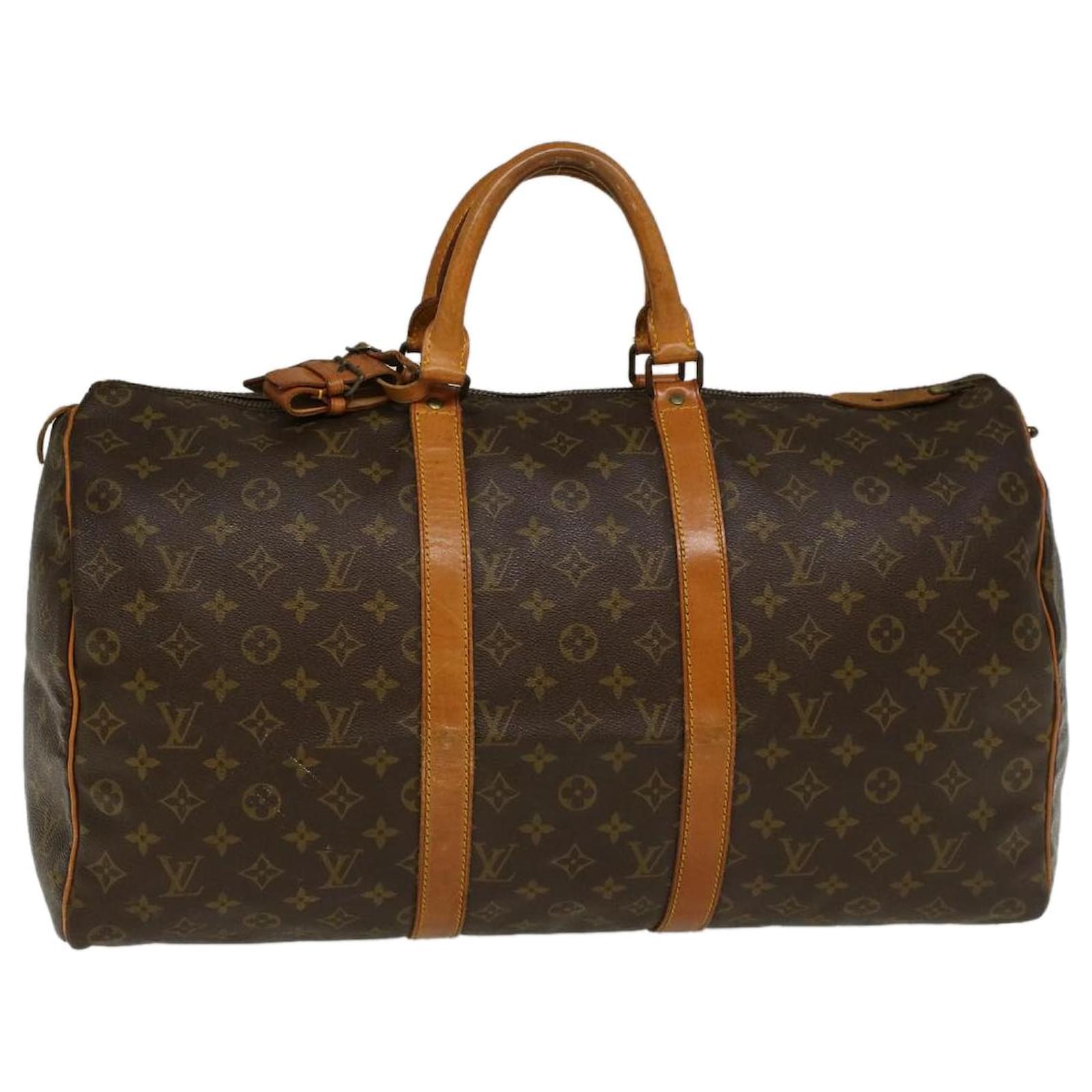 Louis Vuitton Monogram Keepall 50 Boston Bag Vintage M41426 LV Auth Z055  Cloth ref.943000 - Joli Closet