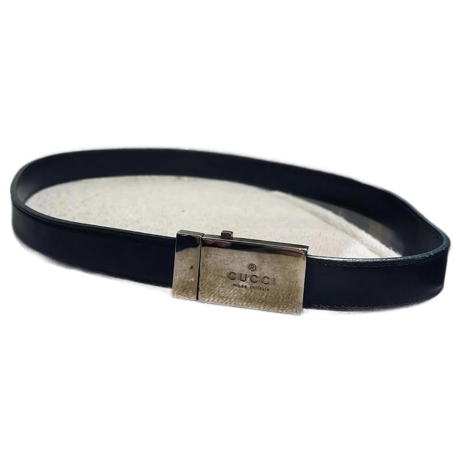 GUCCI Belts T.cm 70 Leather Black ref.943147 - Joli Closet