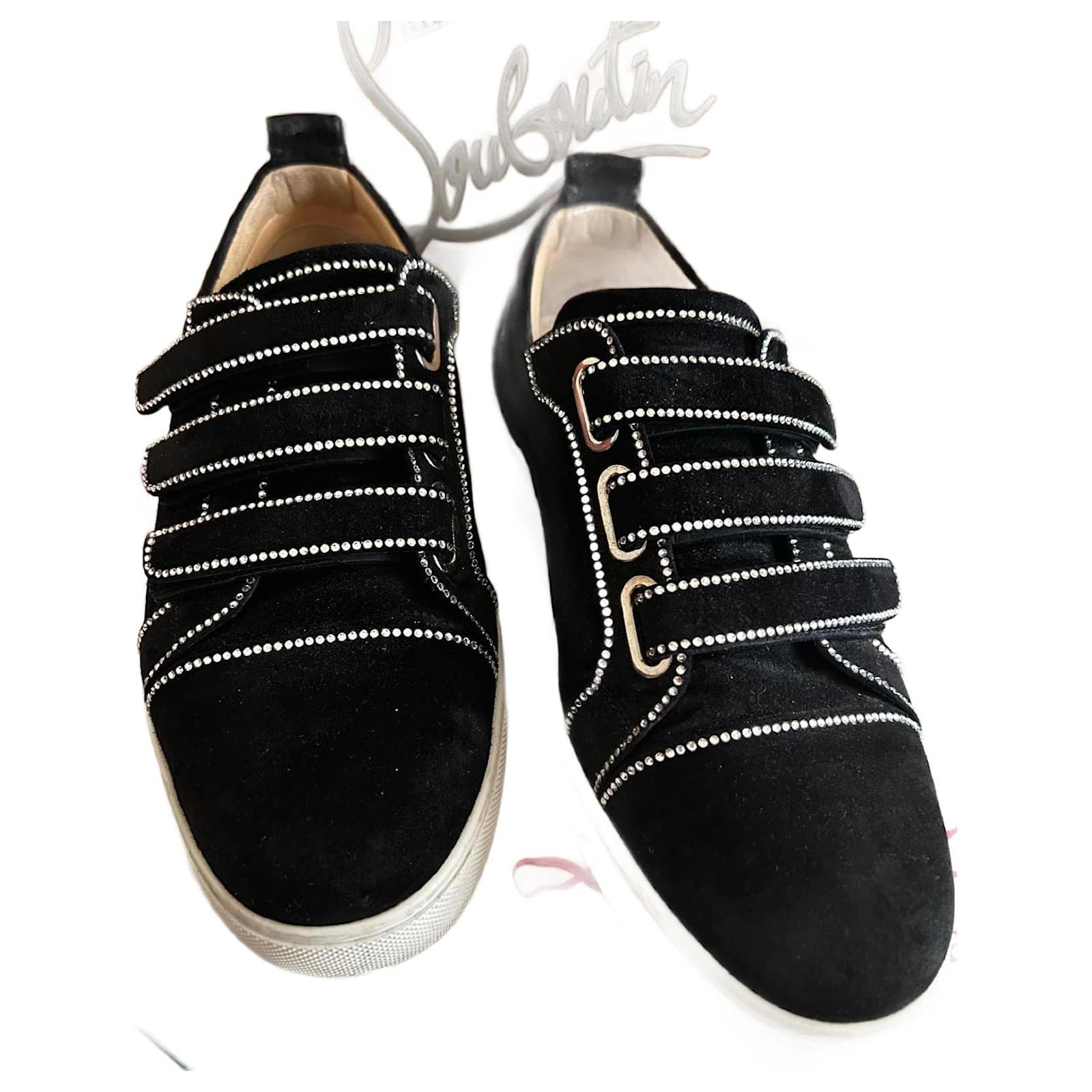 CHRISTIAN LOUBOUTIN Neo Lame Spike Sock Donna Flat Sneakers 40