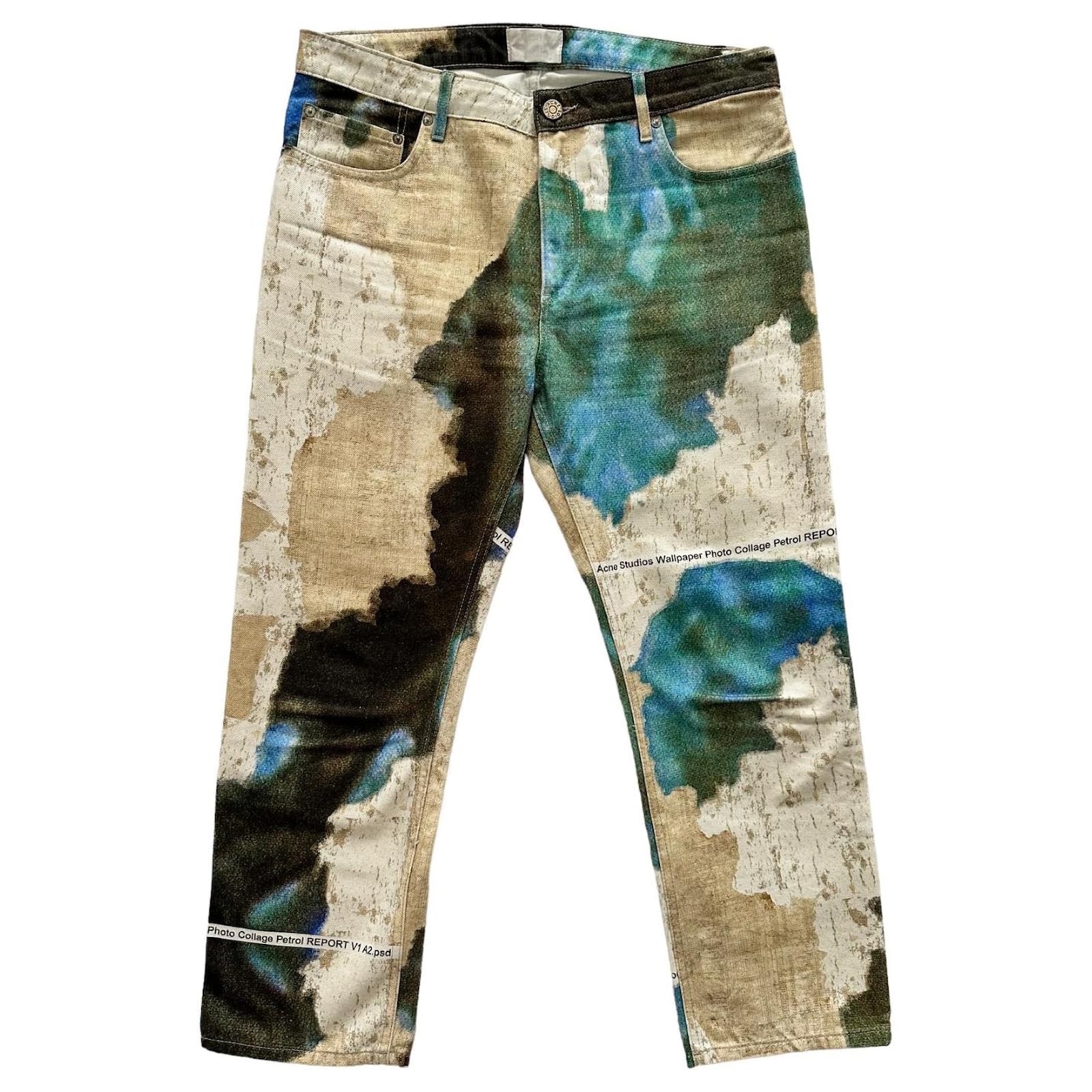 Acne Studios printed denim trousers