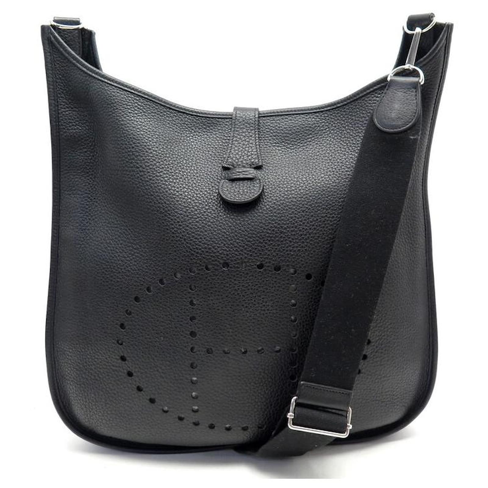 Hermes Evelyne III GM Black Leather Bag